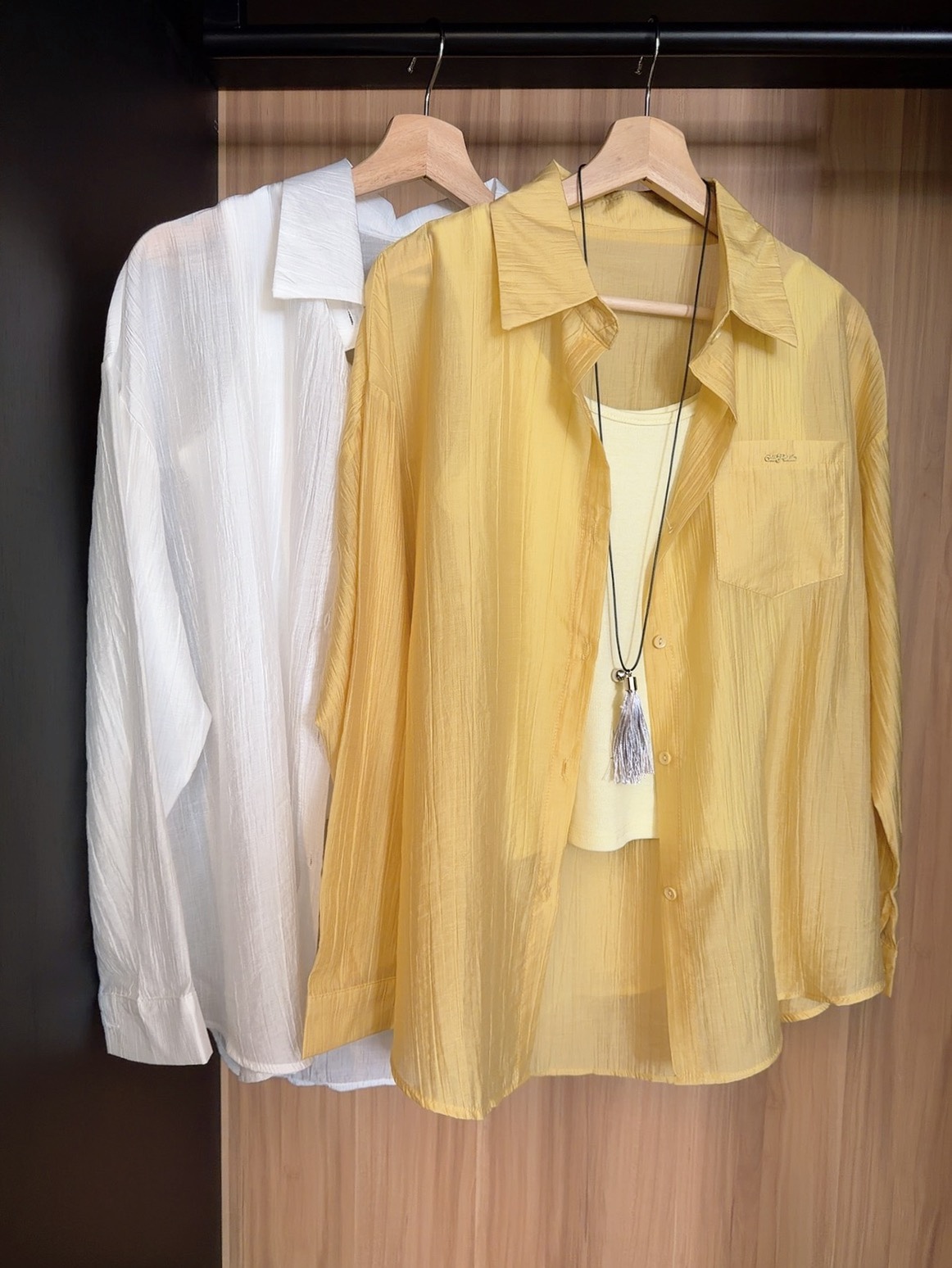 JES82131 BREEZE SHEER SHIRT SET