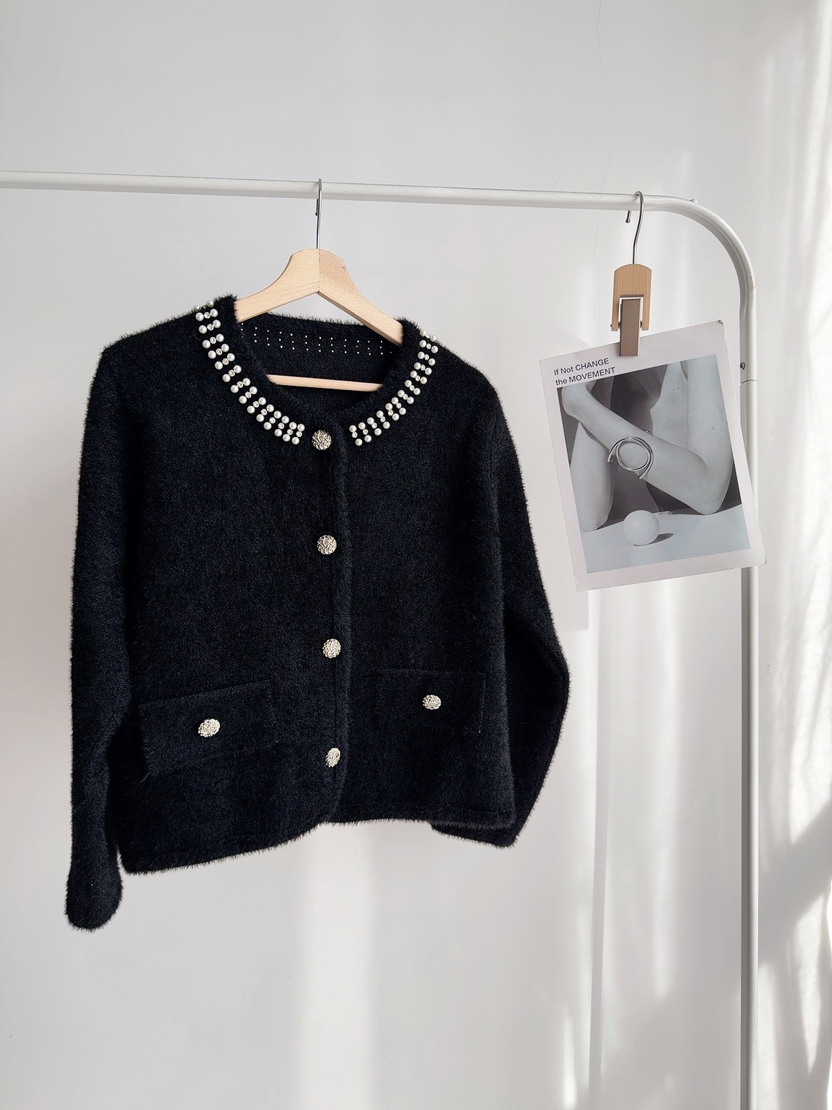 J72578 COLETTE PEARL KNIT CARDIGAN