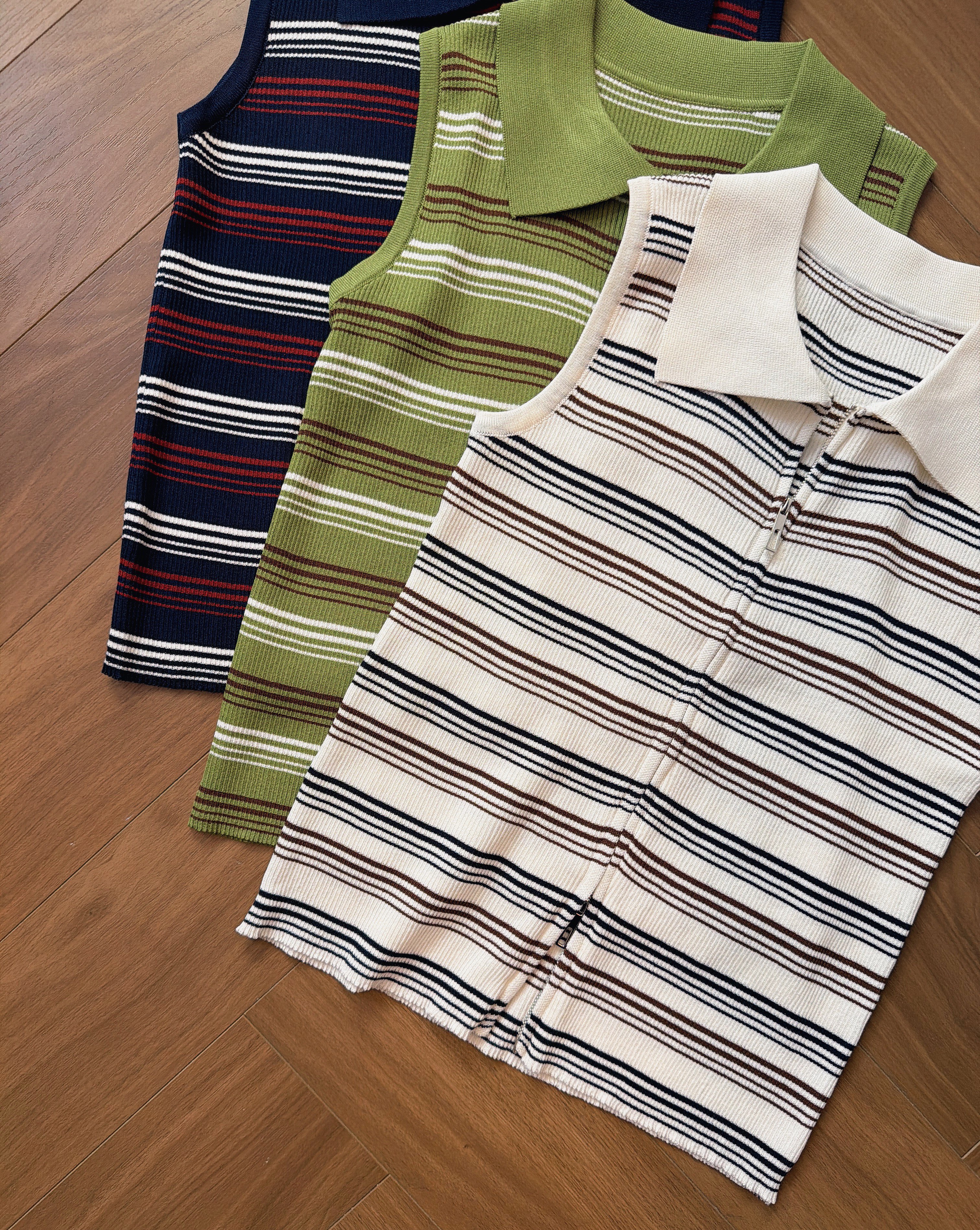 YMT6178 BLAIR STRIPE RIB KNIT