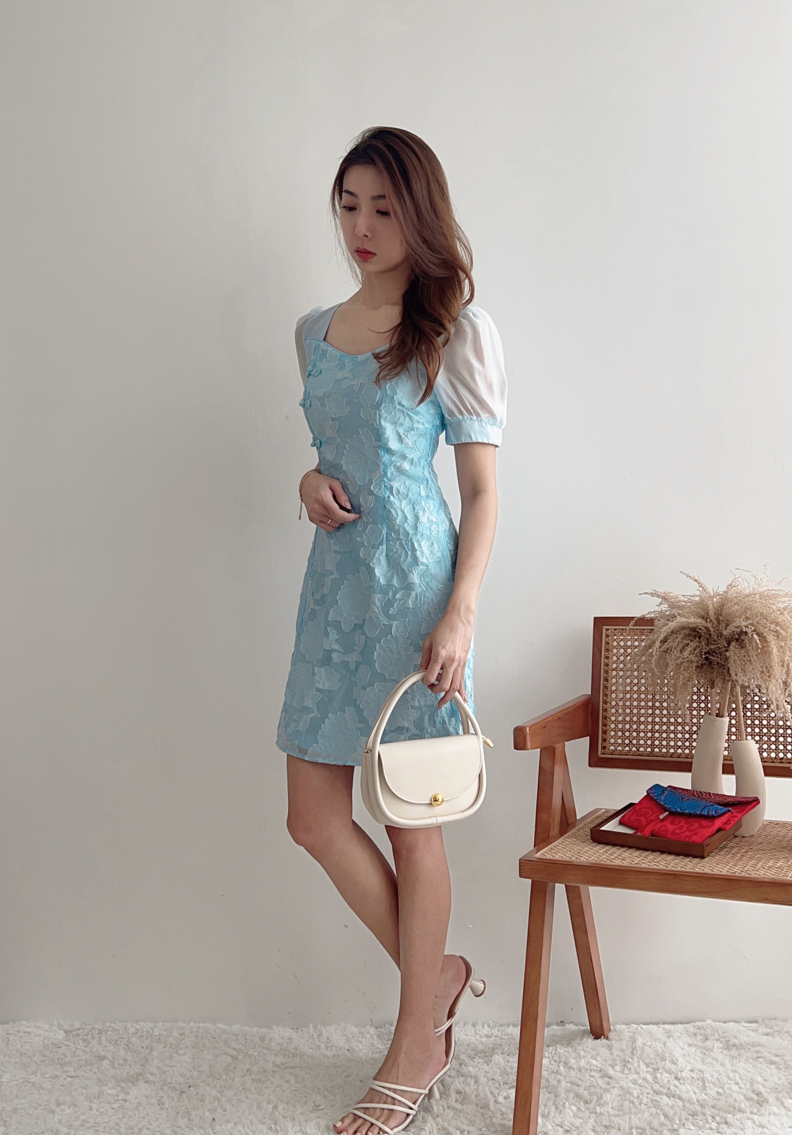 D60831 YUNLU PRINCESS SLEEVE CHINESE DRESS