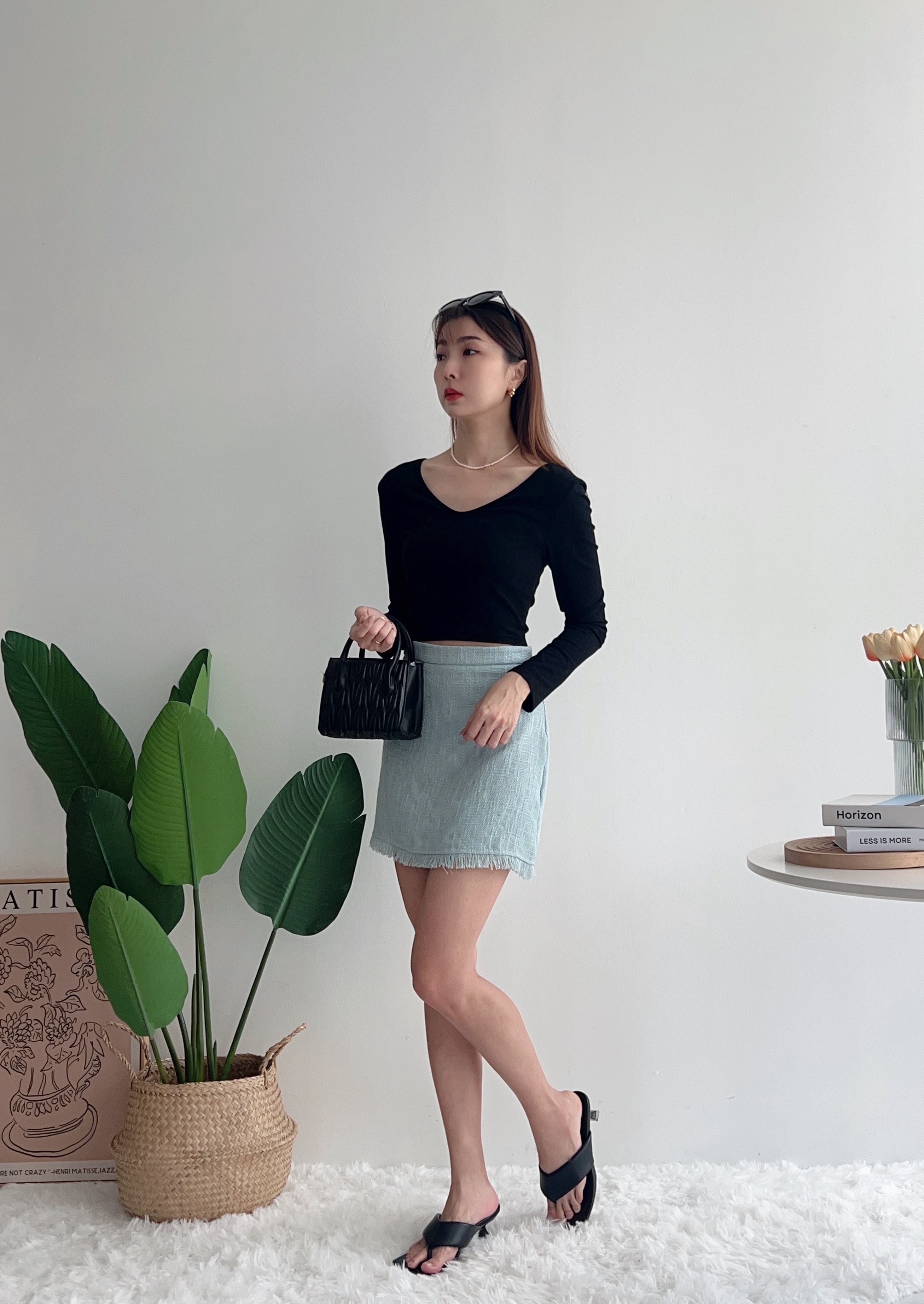 B70314 LARA PREMIUM TWEET A-LINE SKORT