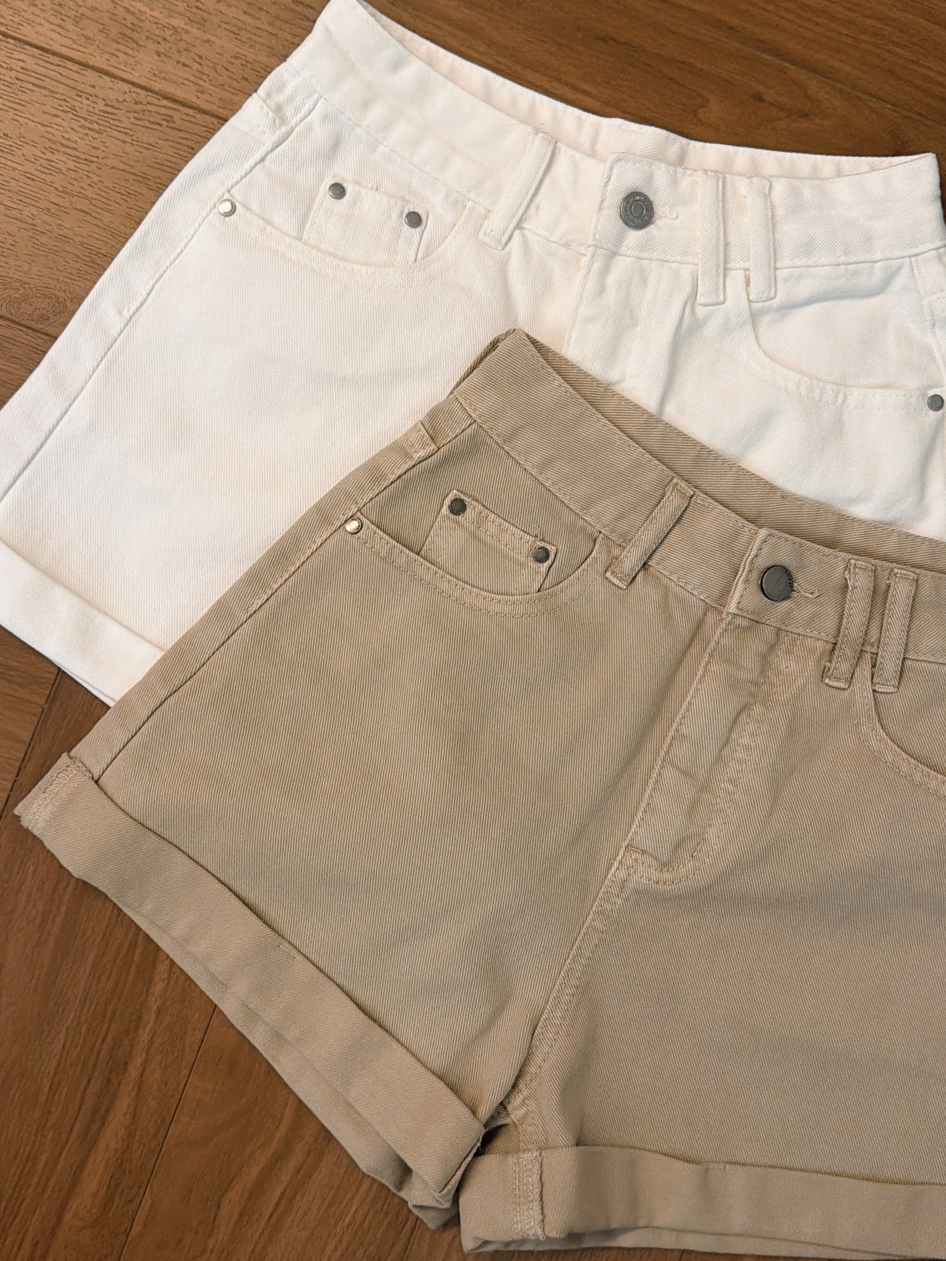 MYFB589  NOVA FOLDED DENIM SHORTS