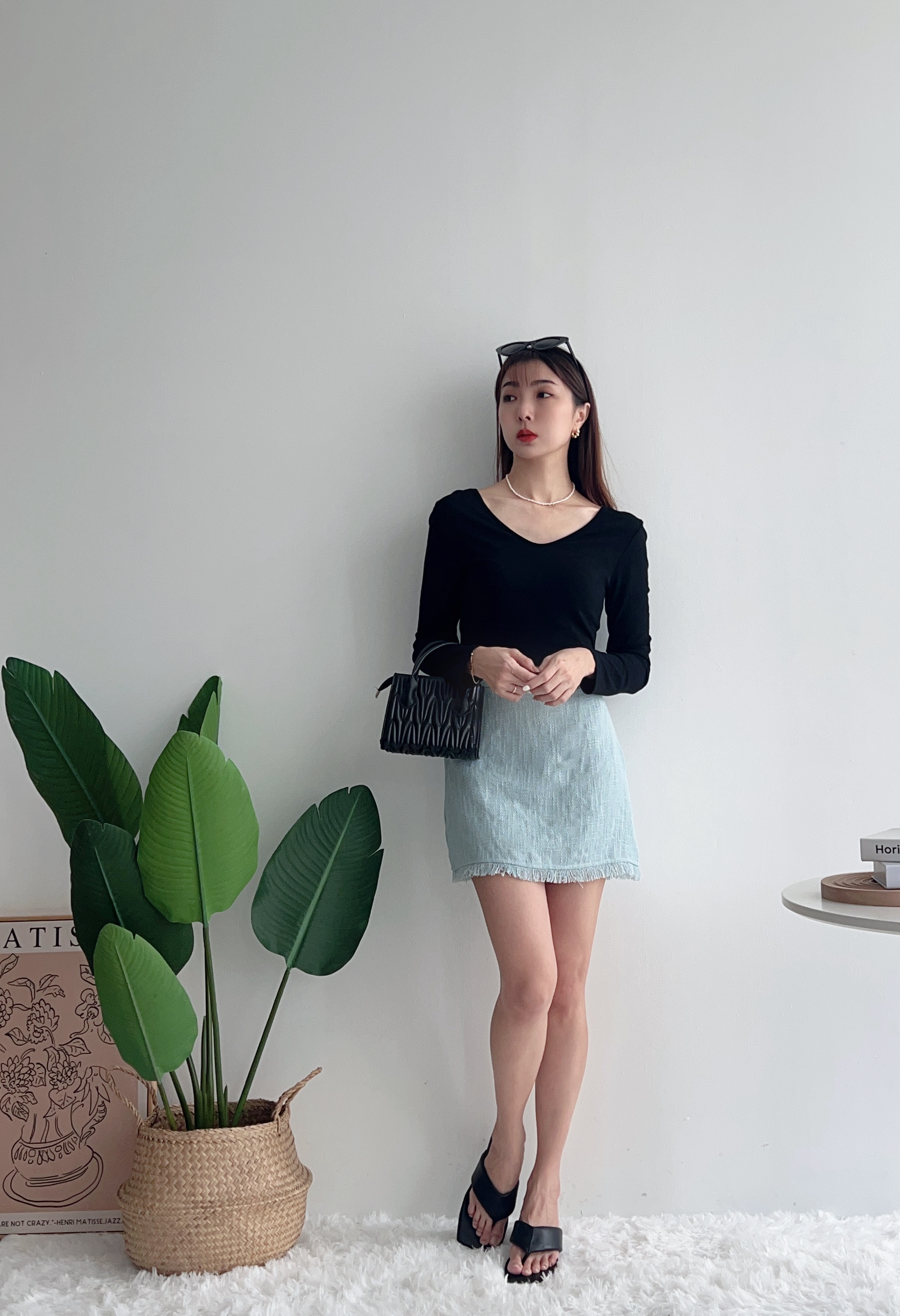 B70314 LARA PREMIUM TWEET A-LINE SKORT