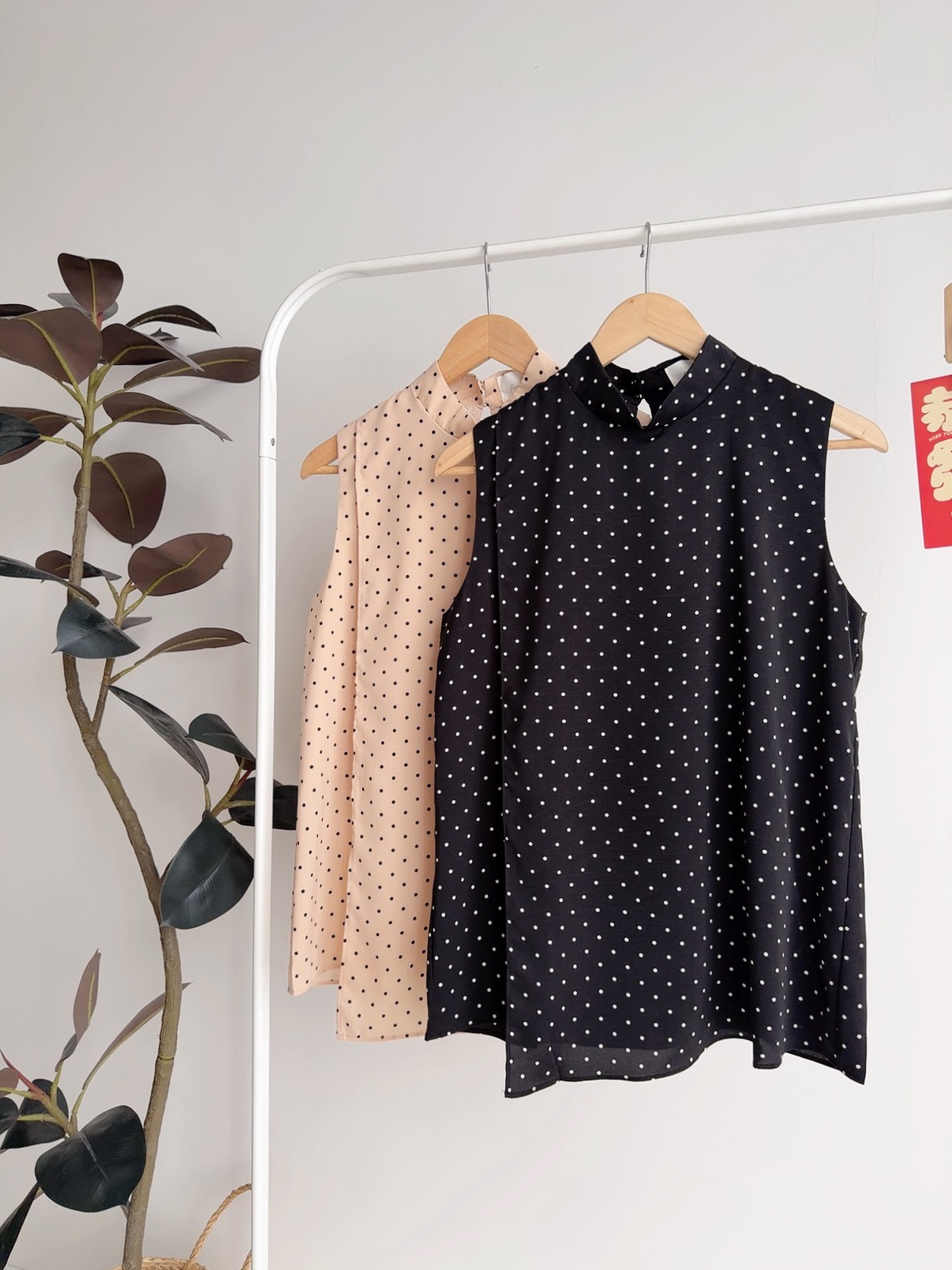 T72675 YULIAN MODERN ORIENTAL POLKA TOP