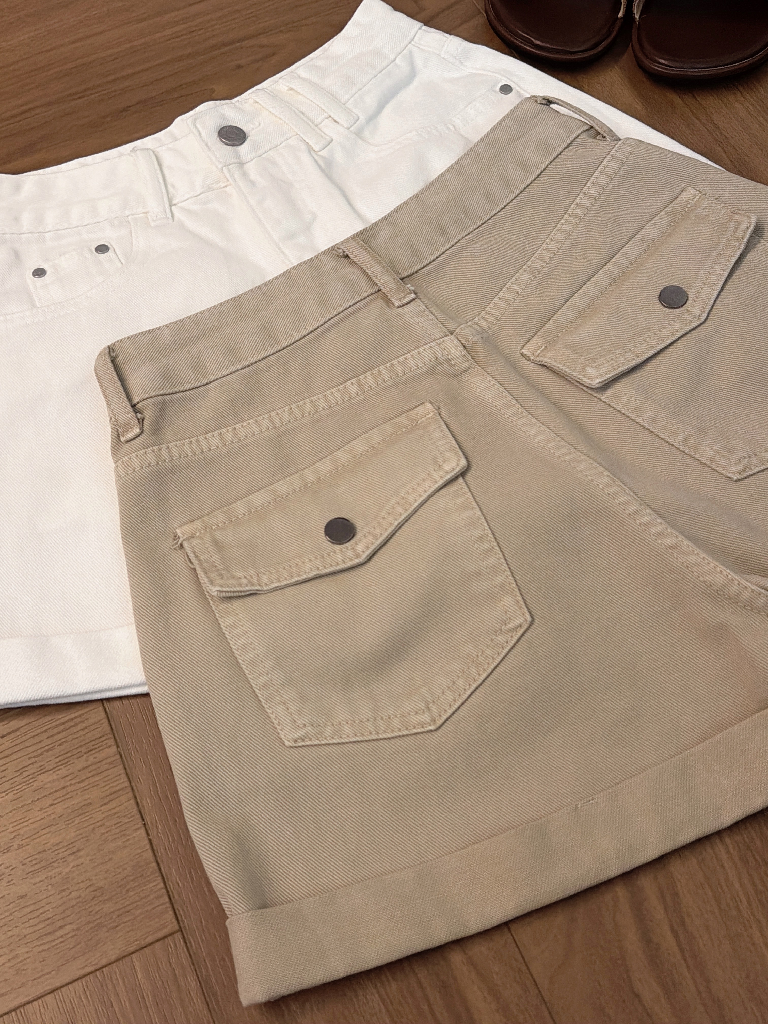 MYFB589  NOVA FOLDED DENIM SHORTS