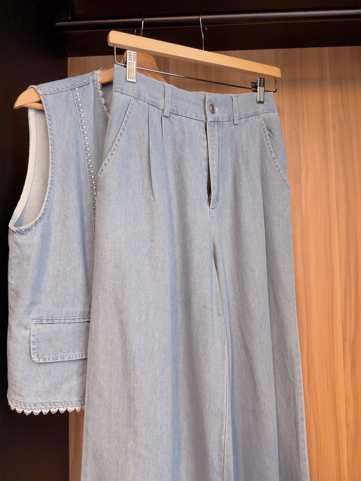 JFS7048 LOSSA PREMIUM DENIM VEST SET