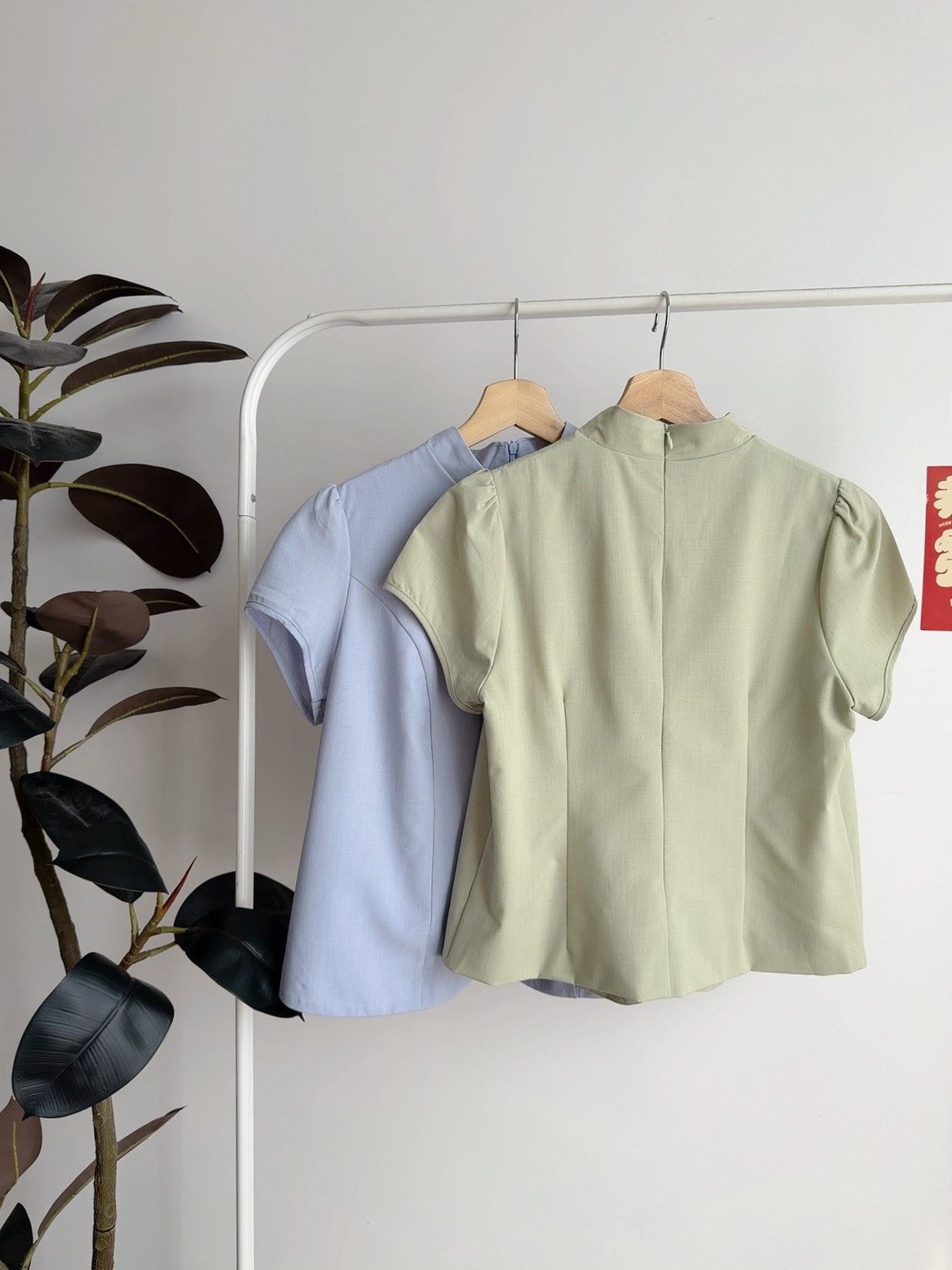 T72751 SUYAN STRUCTURED ORIENTAL TOP