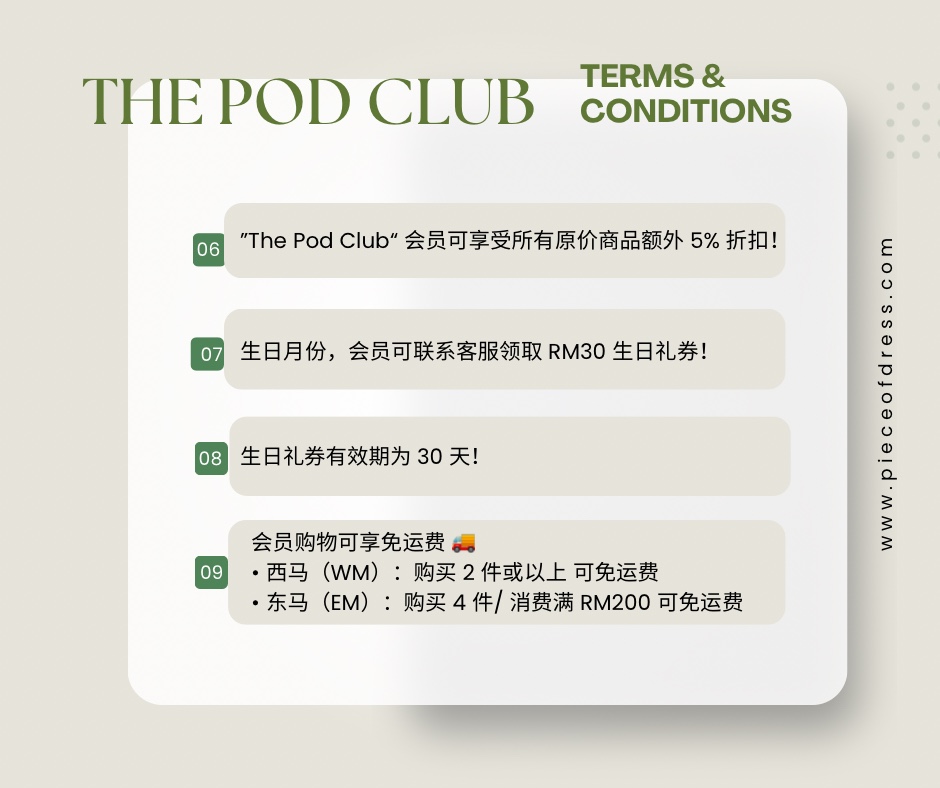 THE POD CLUB MEMBERSHIP