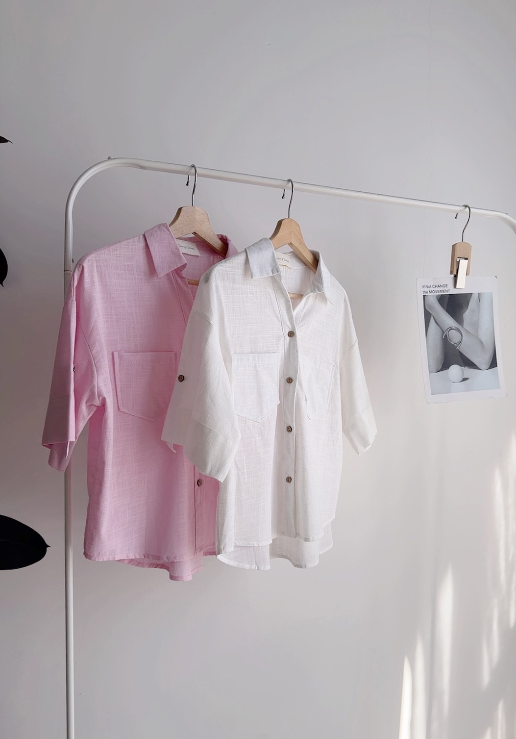 T72566 ELARA LINEN V COLLAR SHIRT (BATCH 2)