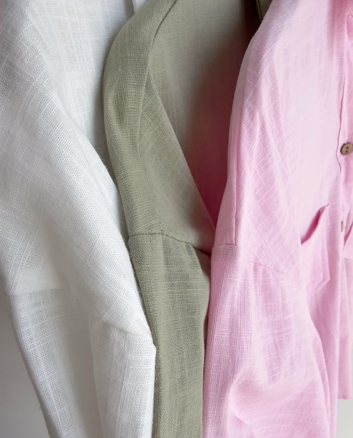 T72566 ELARA LINEN V COLLAR SHIRT (BATCH 2)