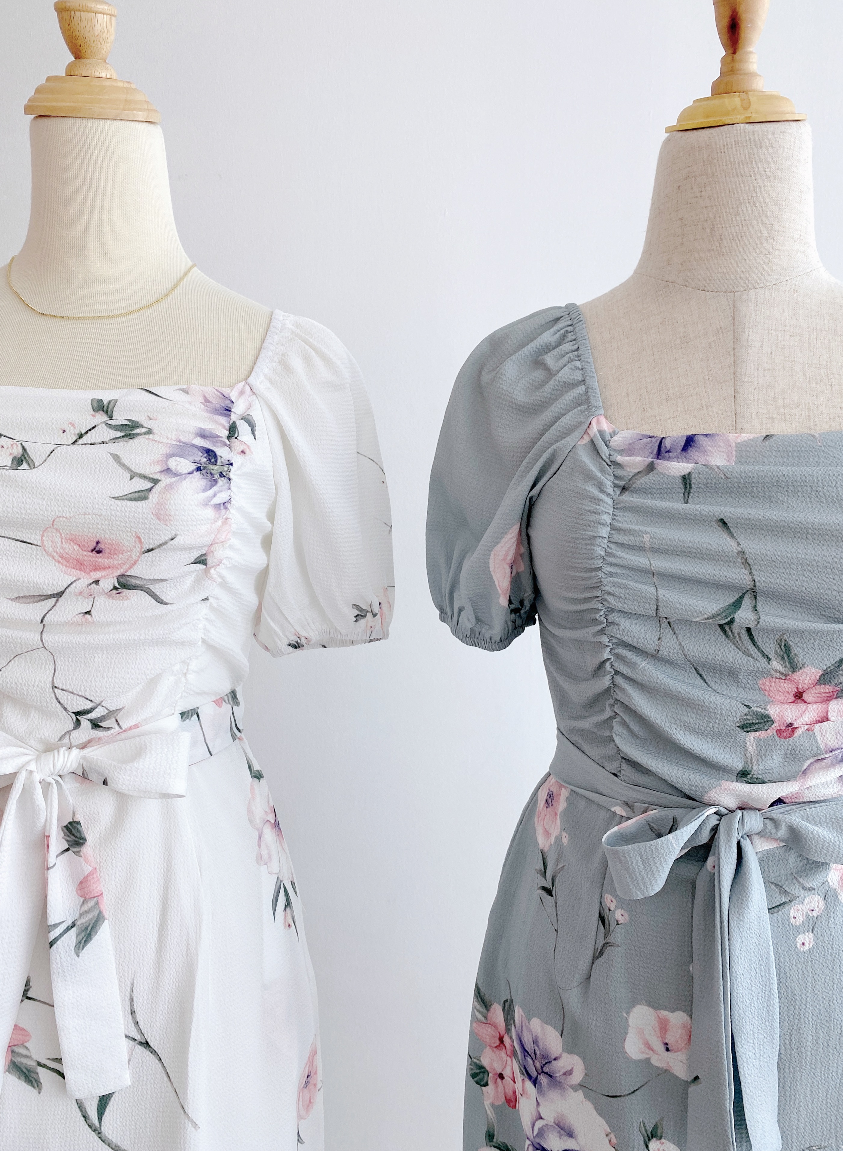 D9313 GIADA FLORAL PRINCESS SLEEVES DRESS