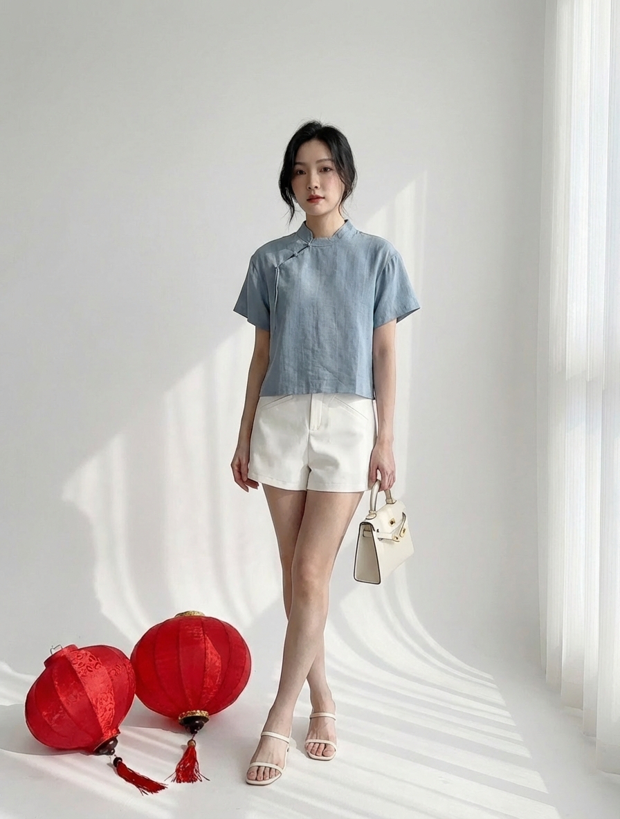 T72764 RUYI LINEN BLOUSE