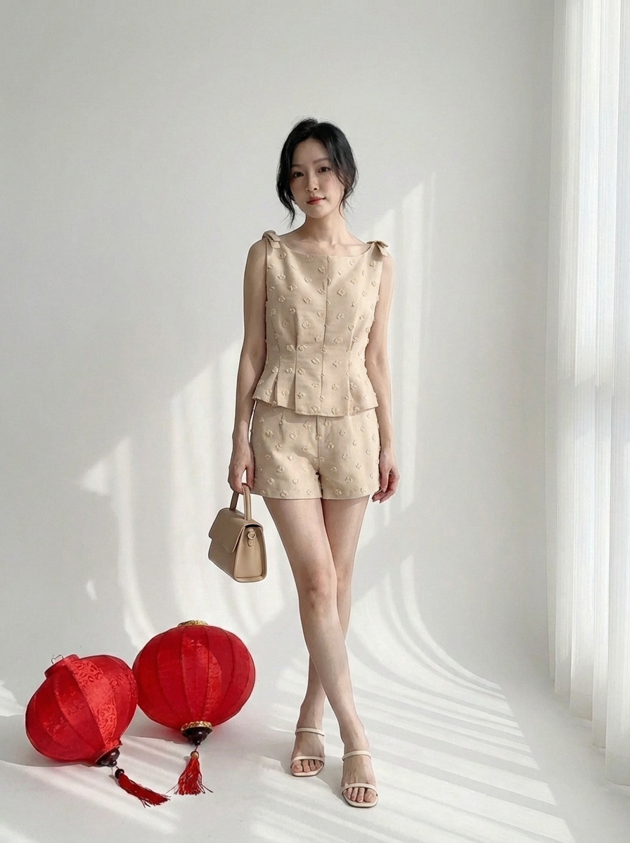 S72659 MILA SOFT DOT LADY SET