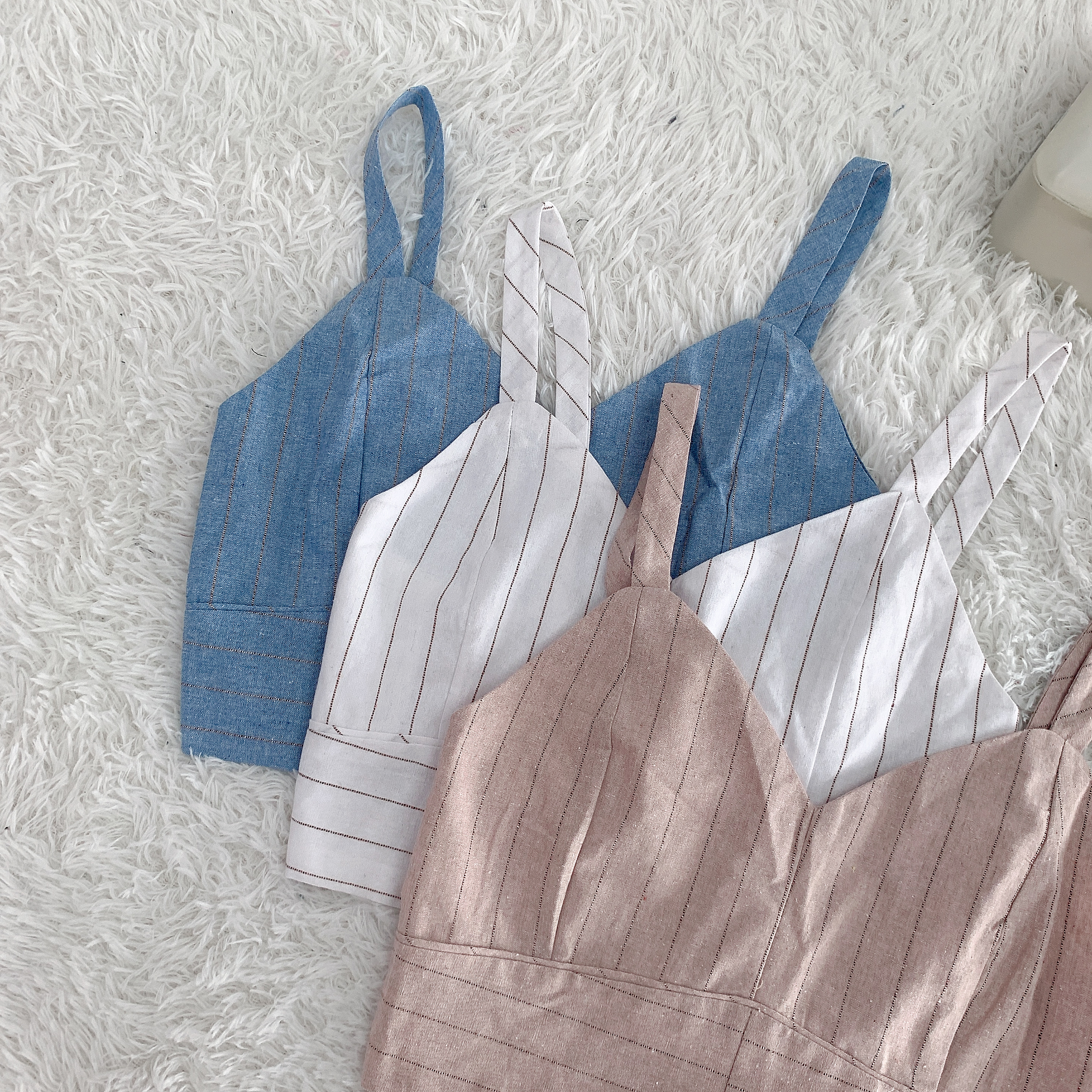 T685 STRIPE COTTON BRALET
