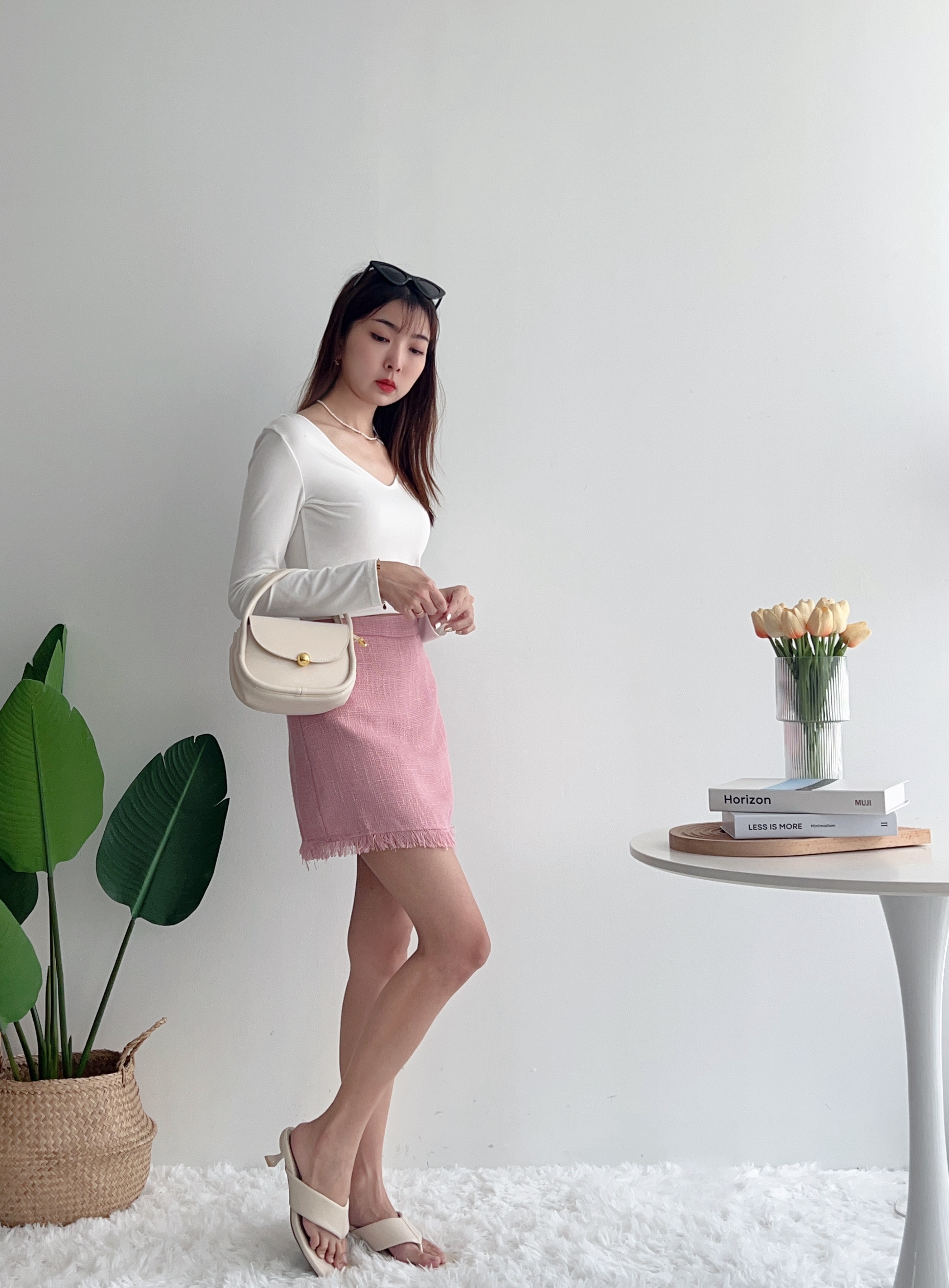 B70314 LARA PREMIUM TWEET A-LINE SKORT