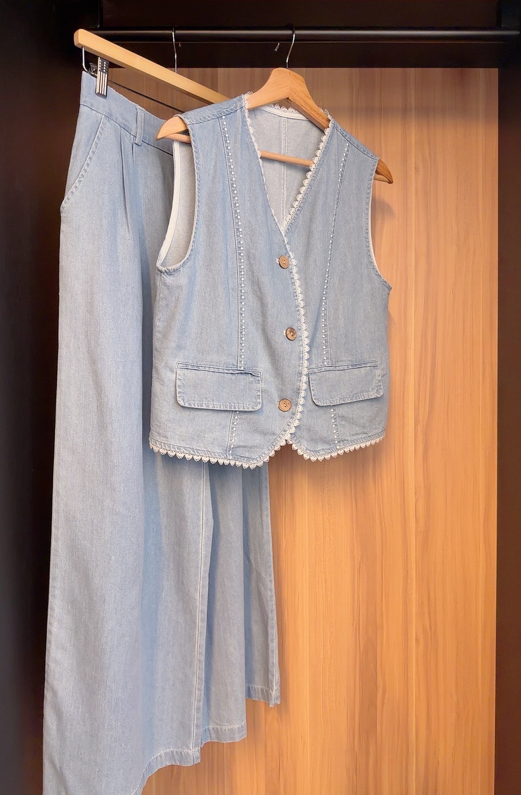 JFS7048 LOSSA PREMIUM DENIM VEST SET