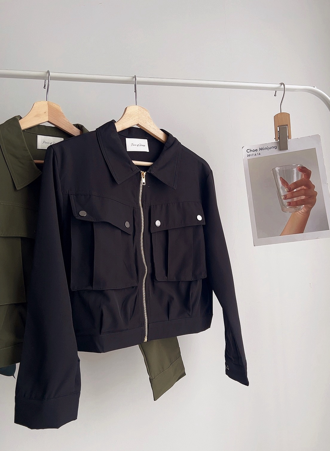 J72404 SABRINA UTILITY ZIPPER JACKET