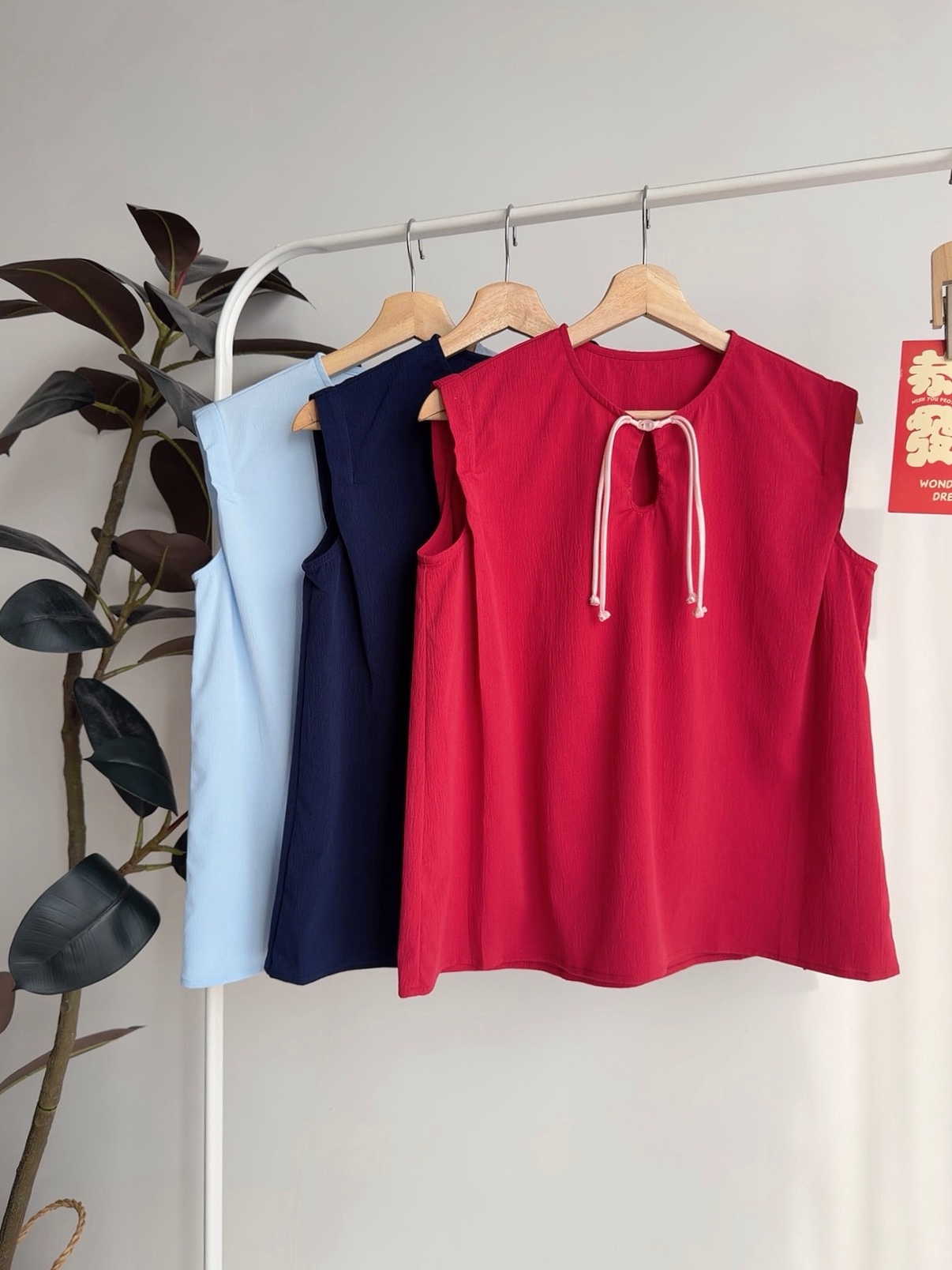 T72727  ANYA ORIENTAL TIE DESIGNER BLOUSE