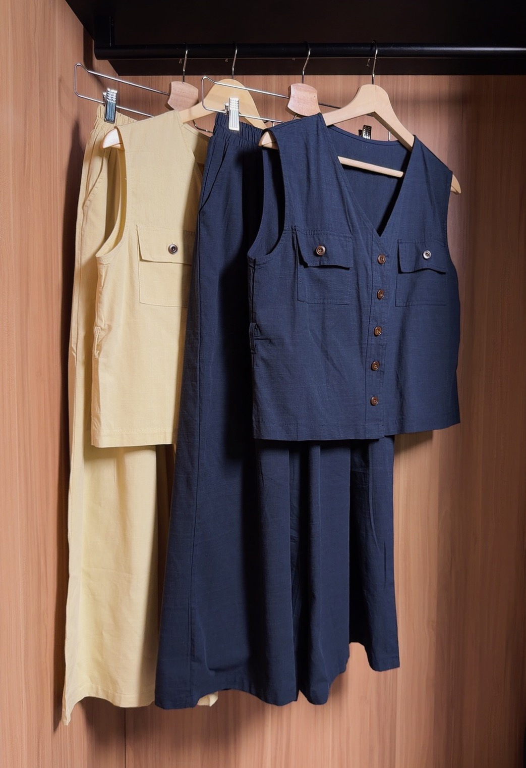 KKS1607 YUNA V NECK SHIRT SET