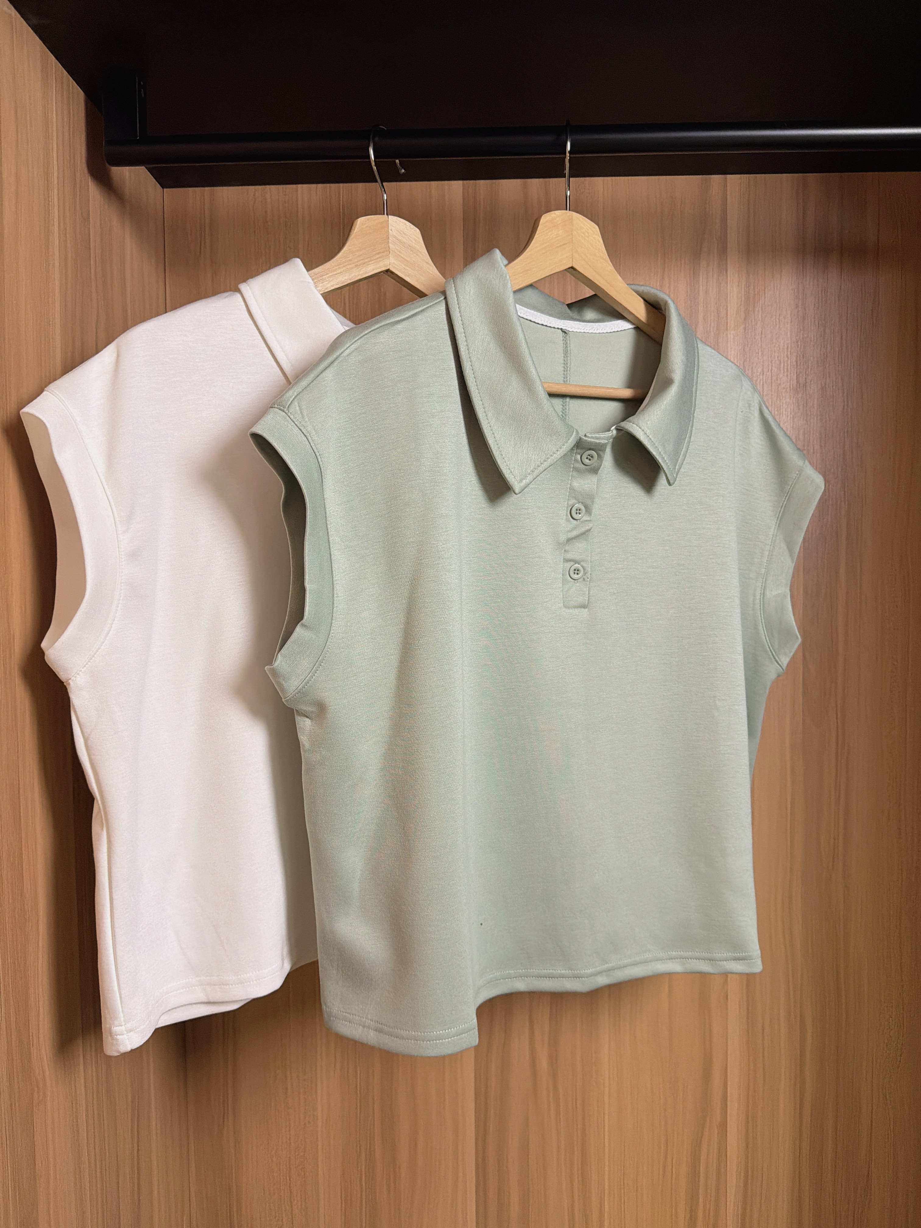 KDT6108 FIORA AIR POLO COLLAR TOP