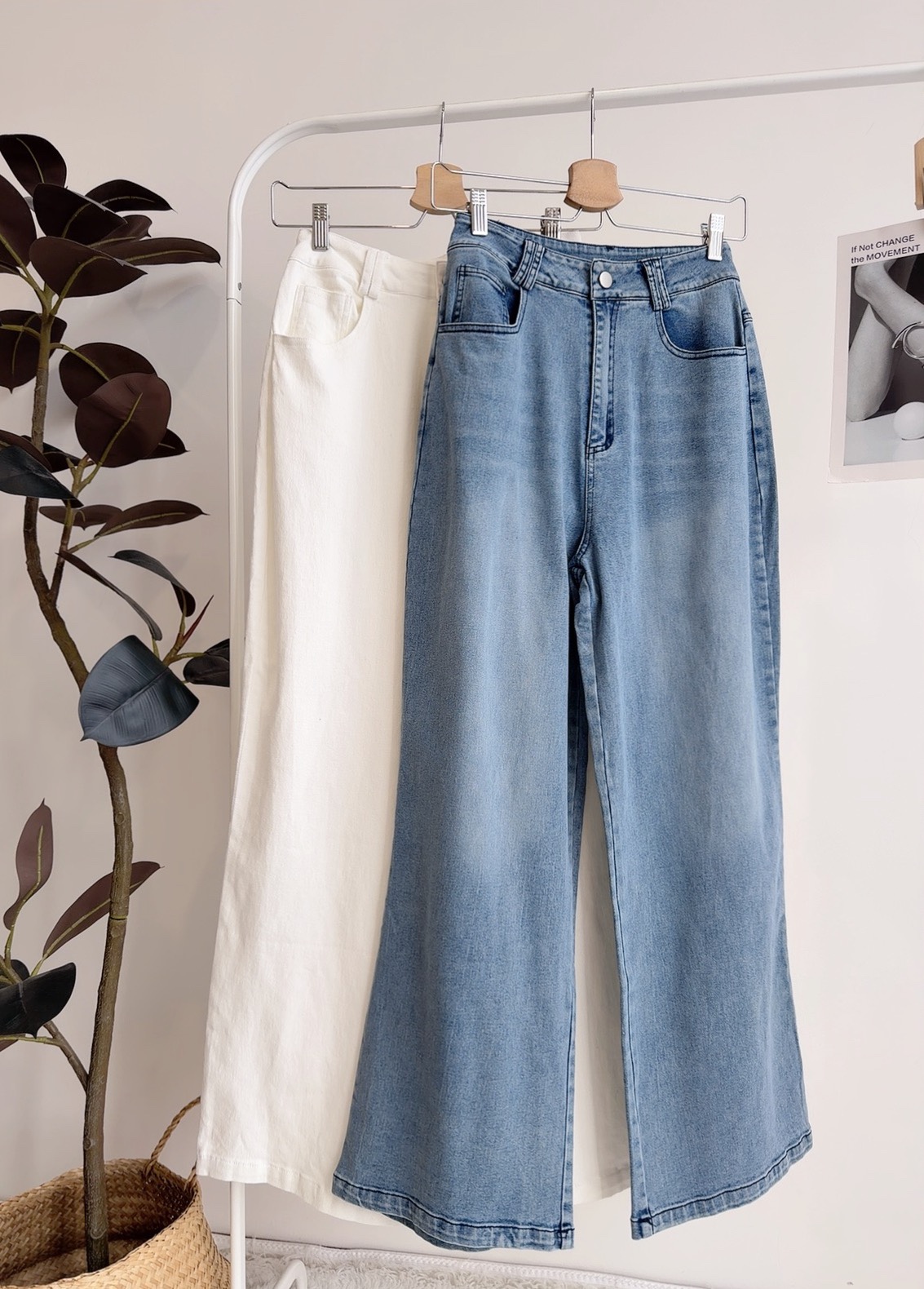 B72605 EVA WIDE LEG JEANS