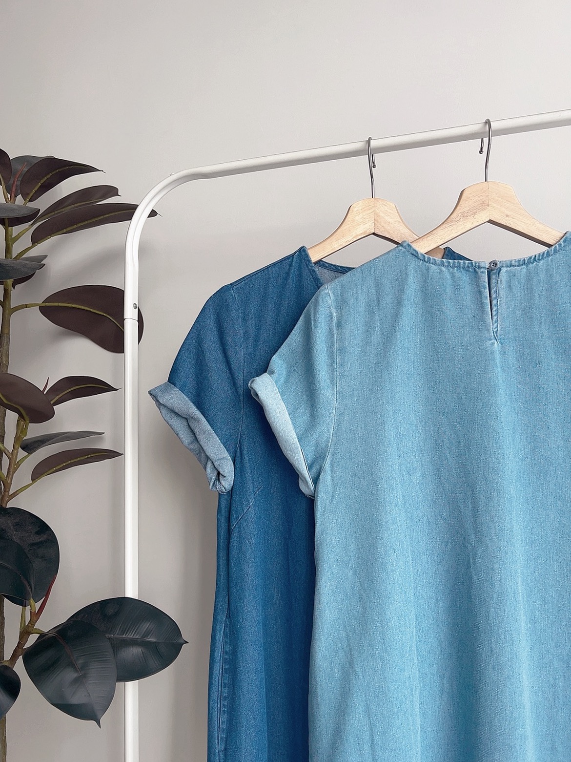 D72535 PENNY DENIM SHIFT DRESS