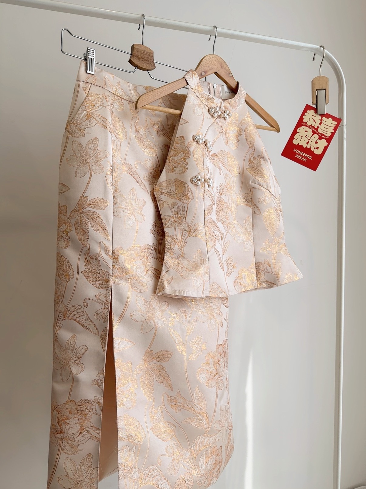 S72653 YU LAN BLOOM LUXE JACQUARD SET