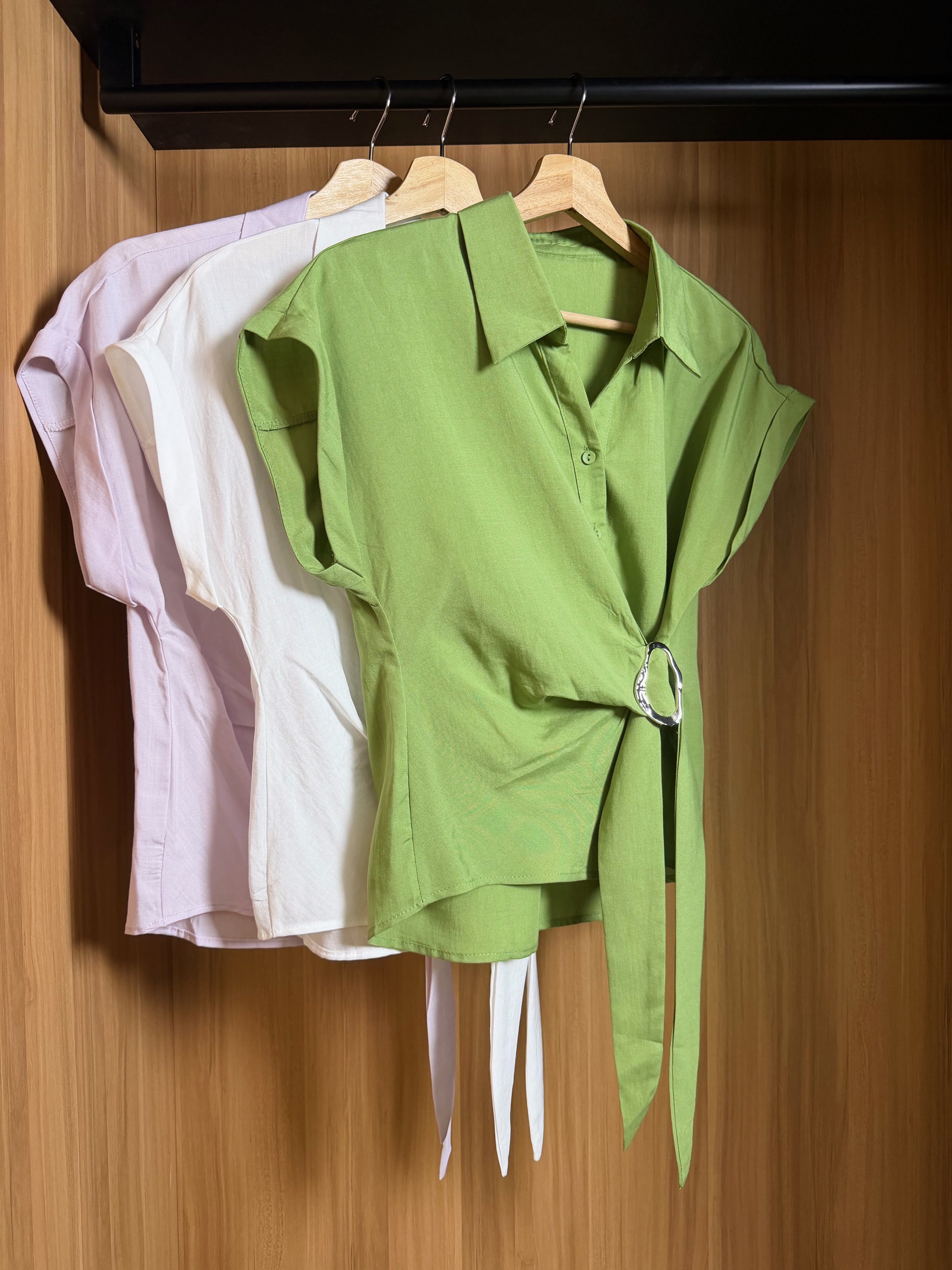 JHT82537 EMMA BUCKLE WAIST SHIRT