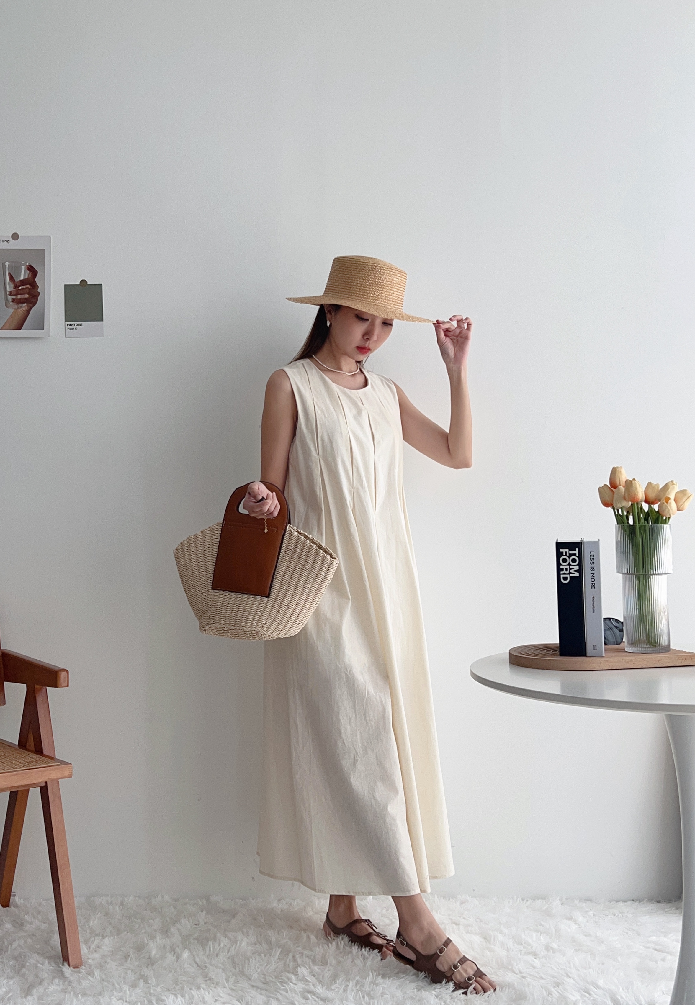 D70334 BYLYTHE PLEATED FLARE DRESS