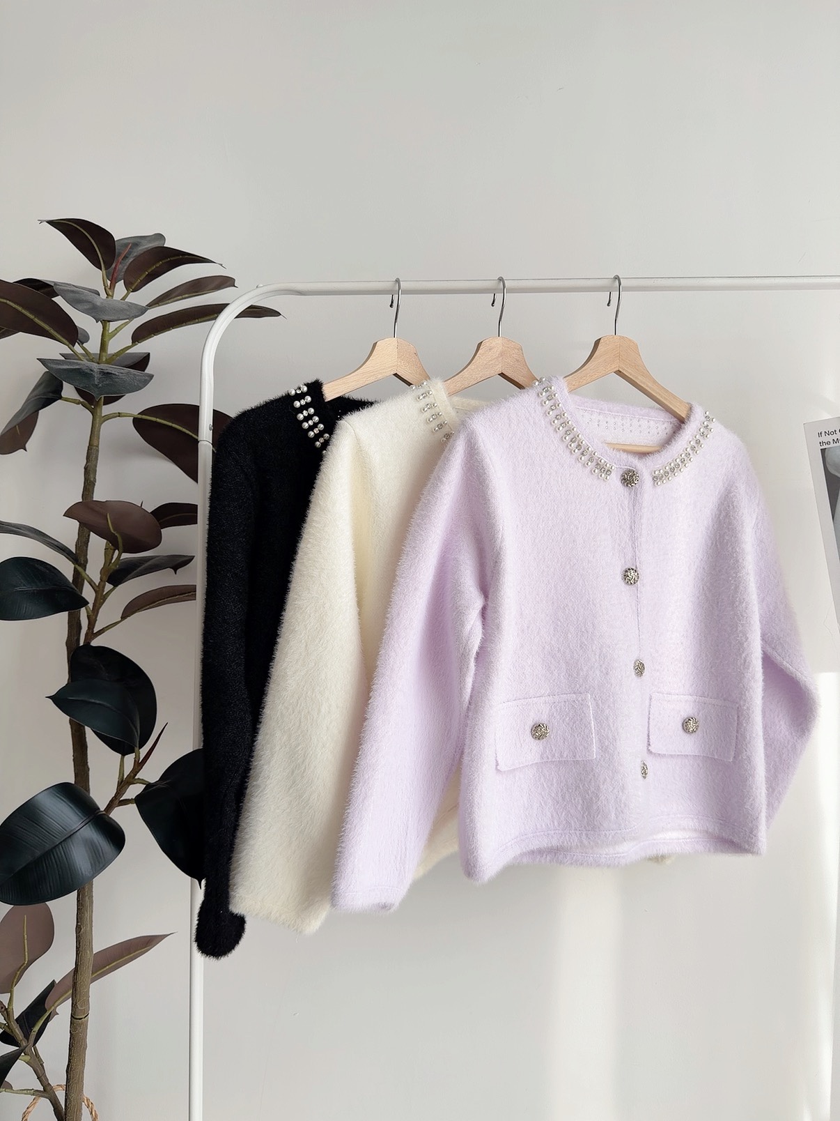 J72578 COLETTE PEARL KNIT CARDIGAN