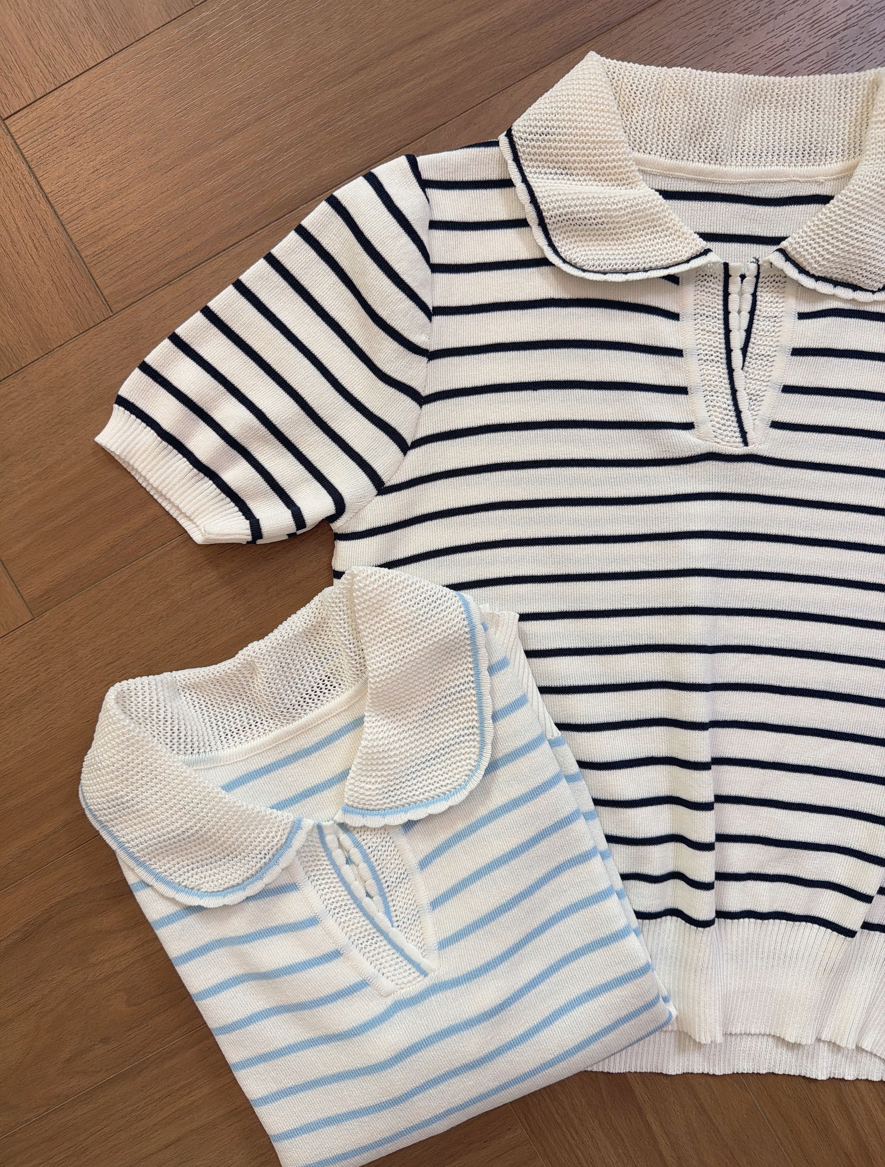 ZSJT1621 VIVIEN STRIPE KNIT POLO