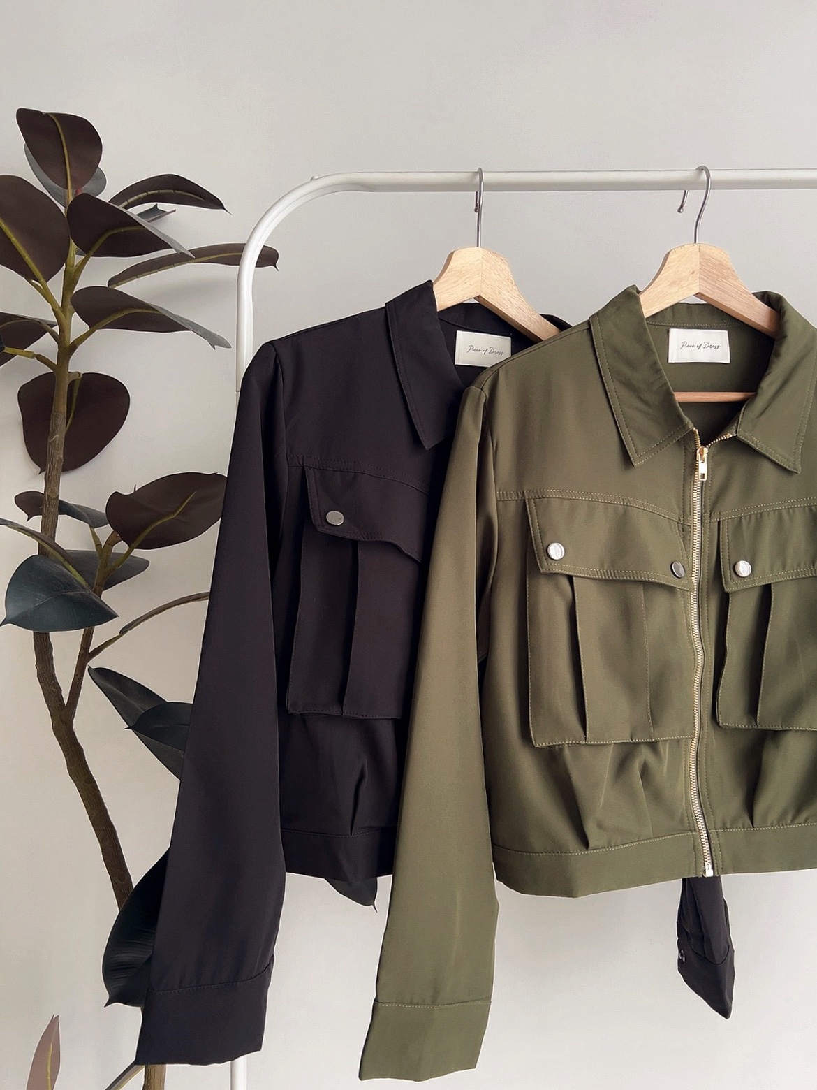 J72404 SABRINA UTILITY ZIPPER JACKET