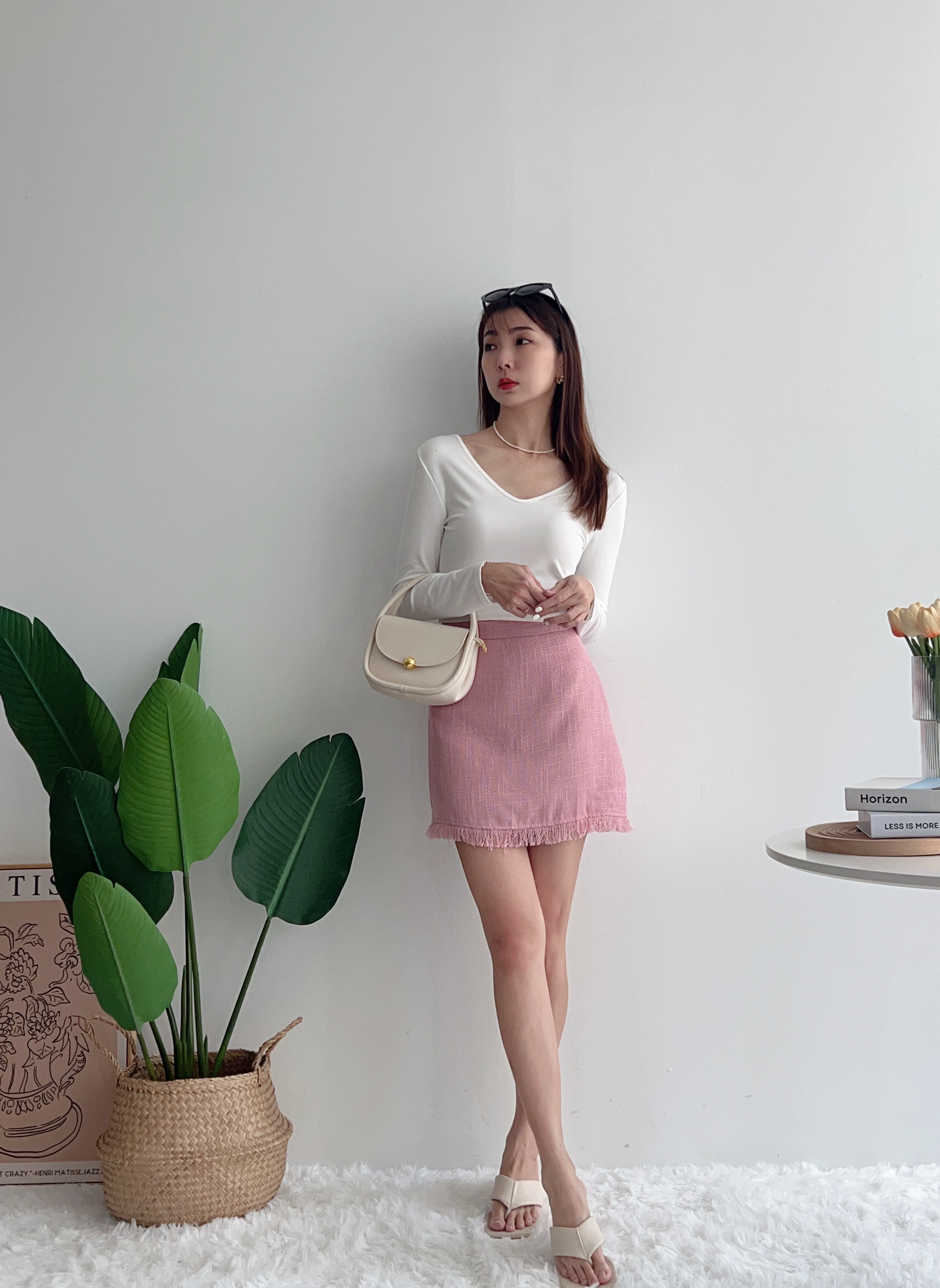 B70314 LARA PREMIUM TWEET A-LINE SKORT