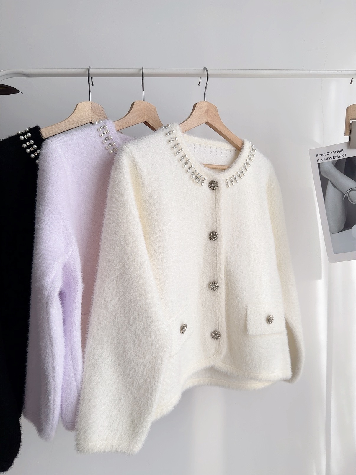 J72578 COLETTE PEARL KNIT CARDIGAN