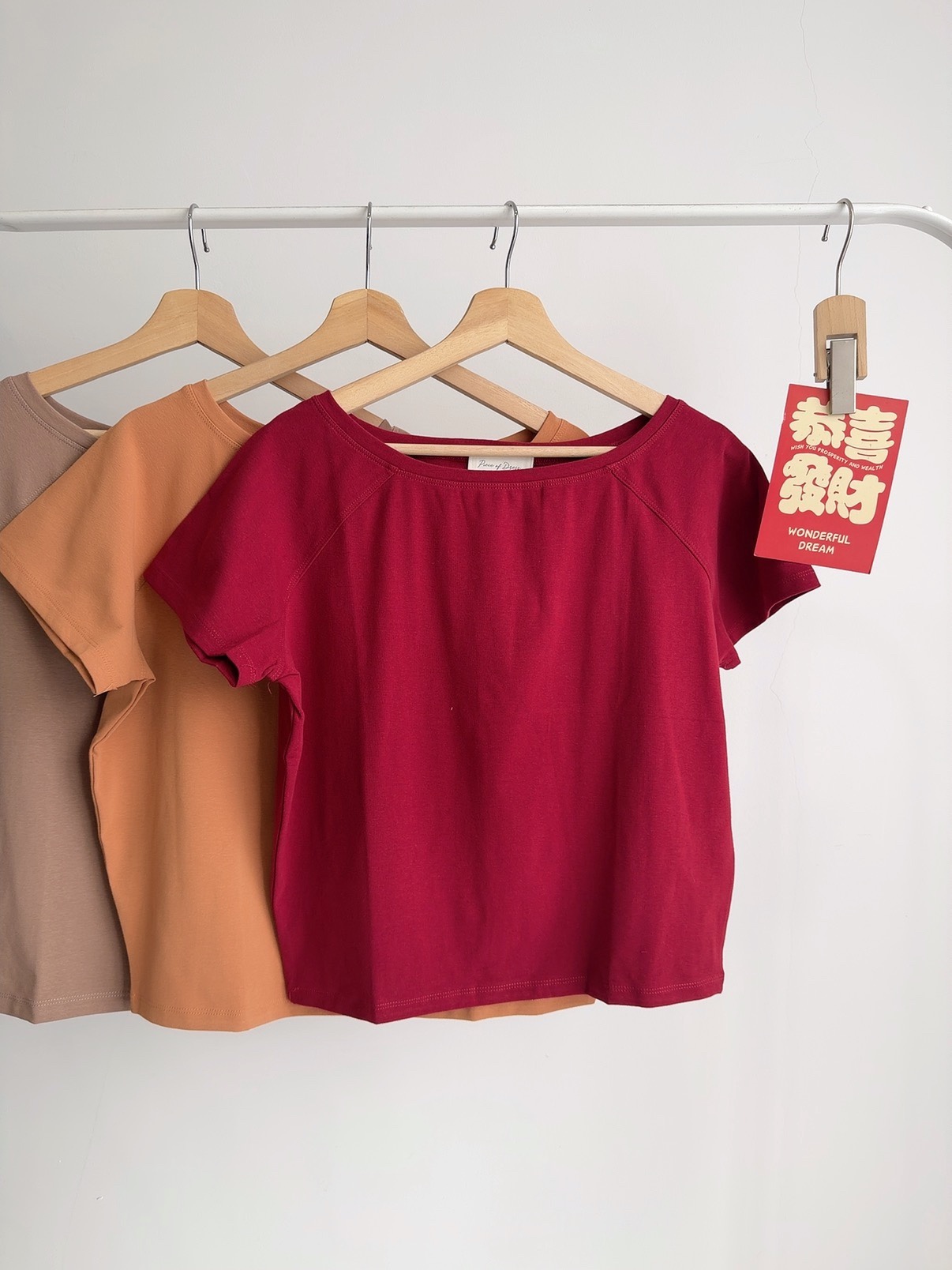 T72763 BRISHA WIDE NECK TEE