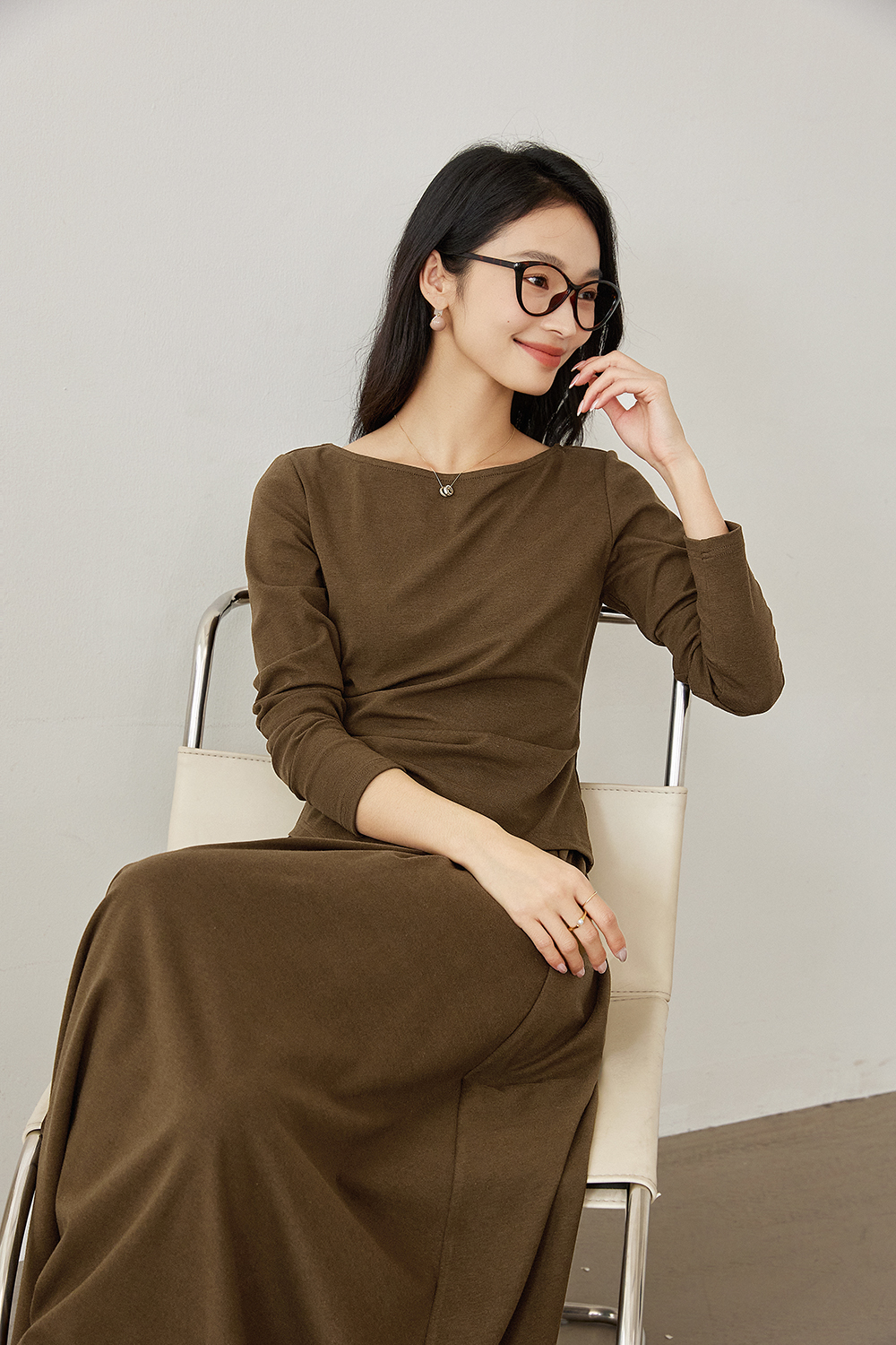 Faux Two-Piece Office-Ready Skirt Set-VIMLYSTORE