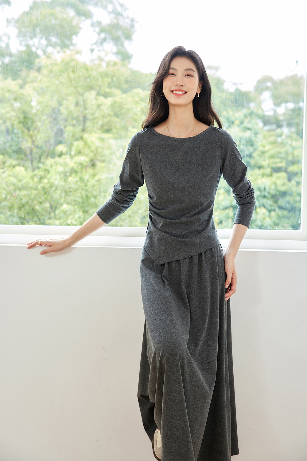 Faux Two-Piece Office-Ready Skirt Set-VIMLYSTORE