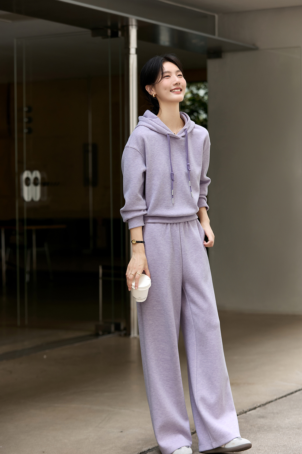 Casual Sports Hoodie Set