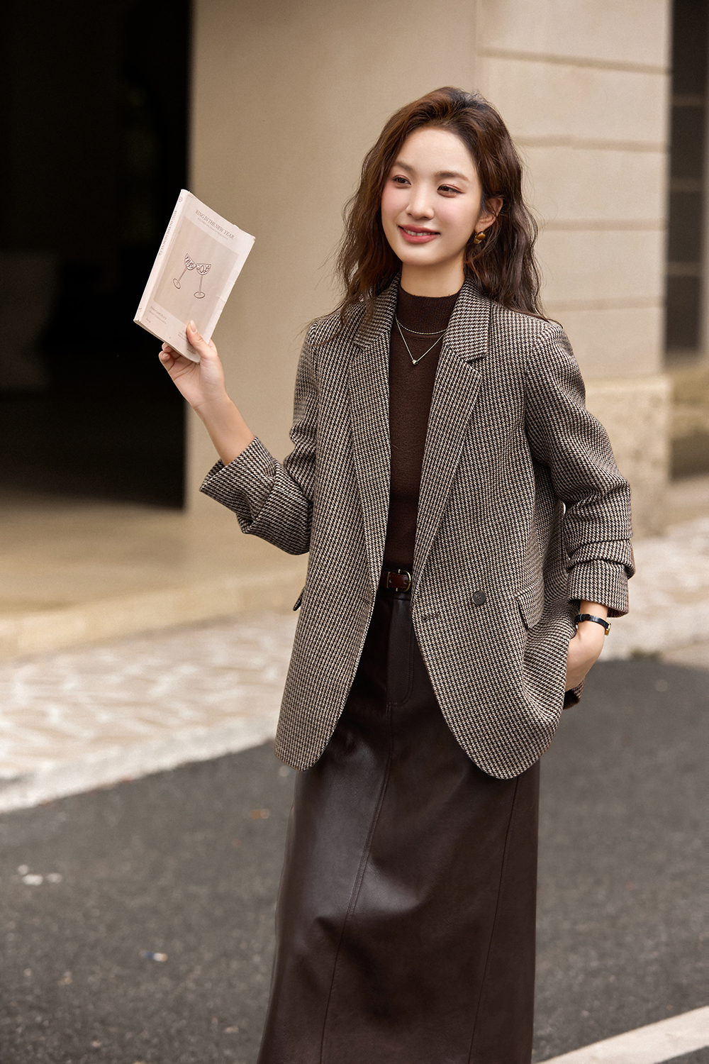 Vintage houndstooth blazer