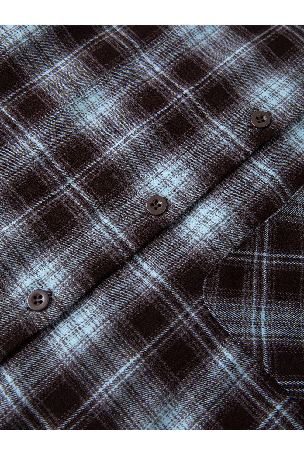 Blue & Brown Plaid Shirt for Casual Wear-VIMLYSTORE