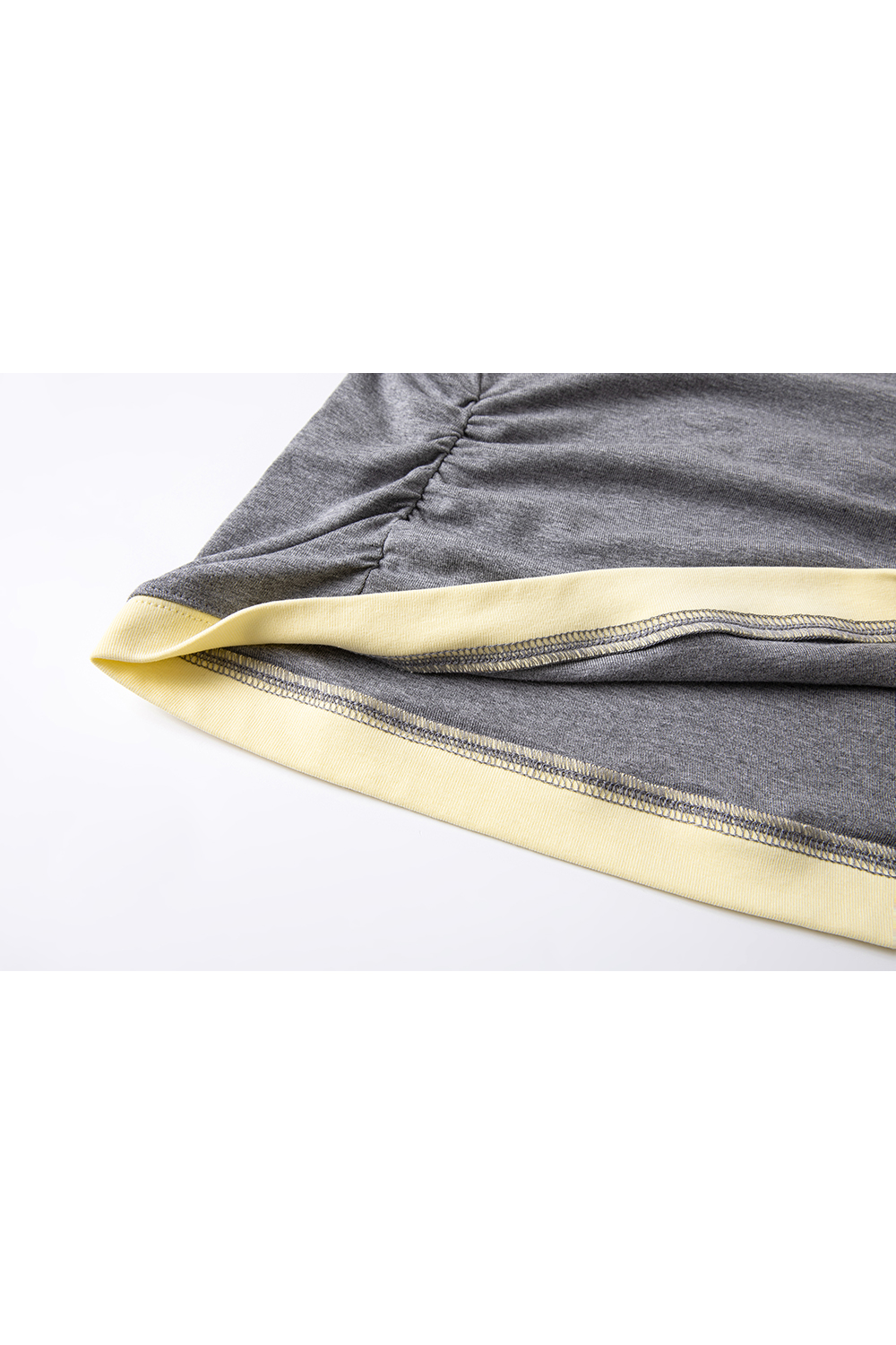 Fake Two-Piece Waist-Tying Long Sleeve T-Shirt-VIMLYSTORE