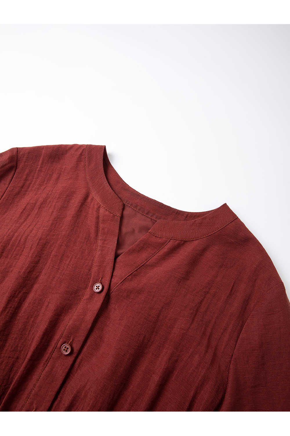 French red elegant dress-VIMLYSTORE