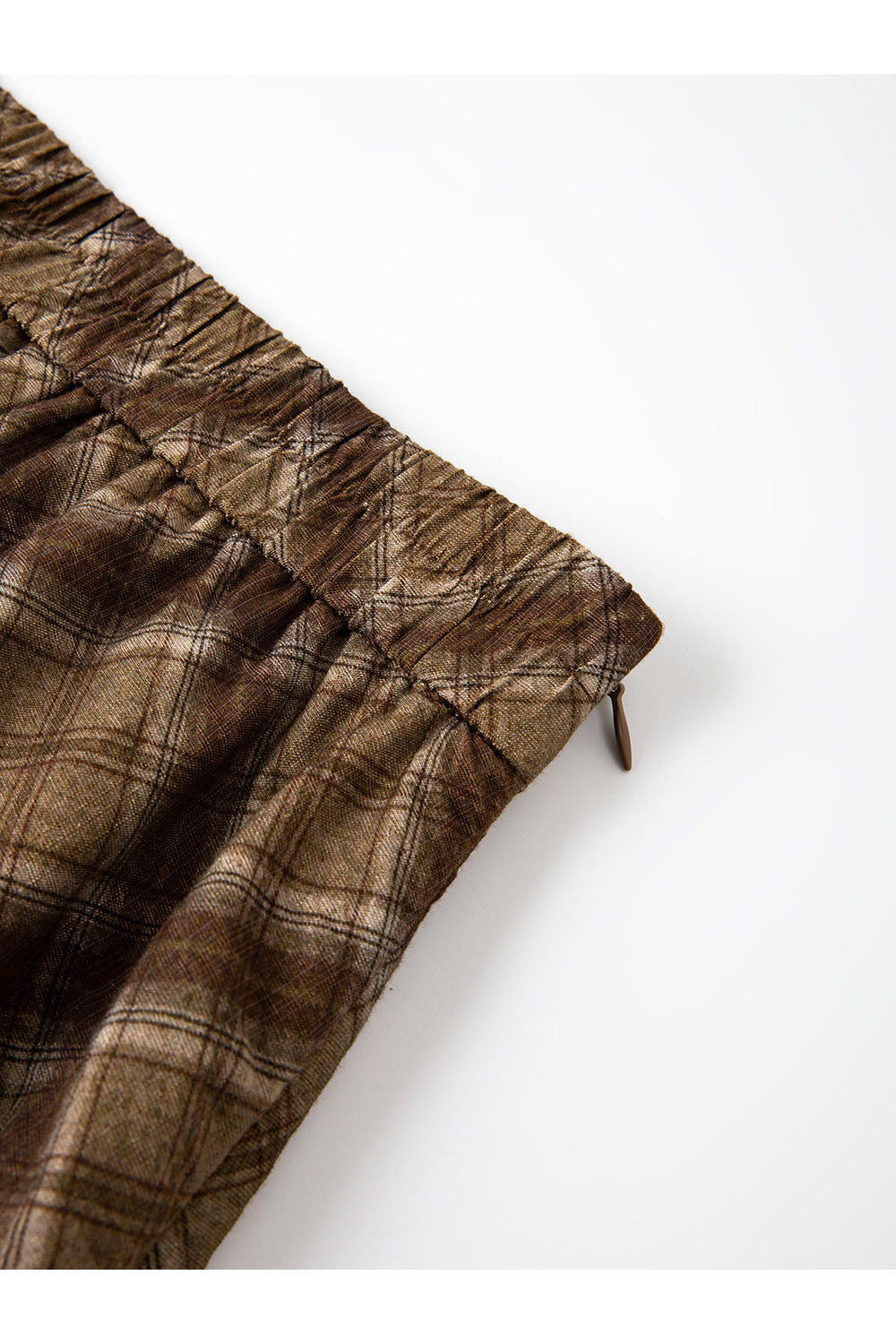 French Elegant Plaid Large Hem Midi Skirt-VIMLYSTORE