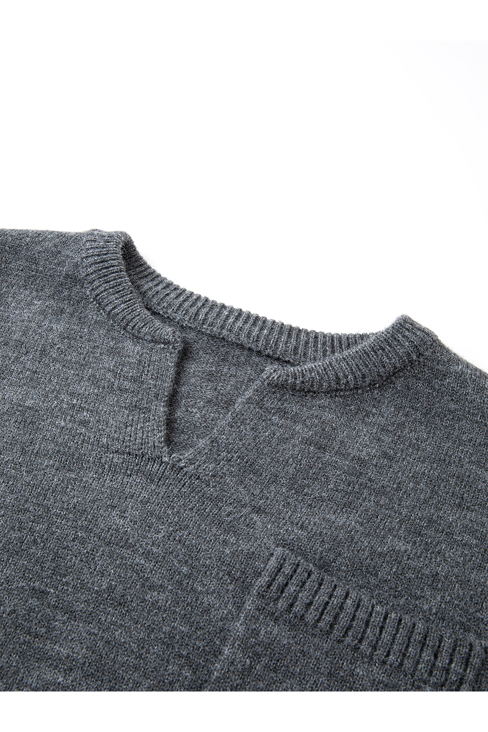 V-Neck Sweater & Straight Pants Set-VIMLYSTORE