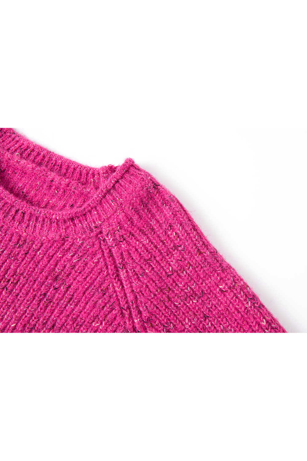 Red Slouchy Crewneck Sweater (Women's)