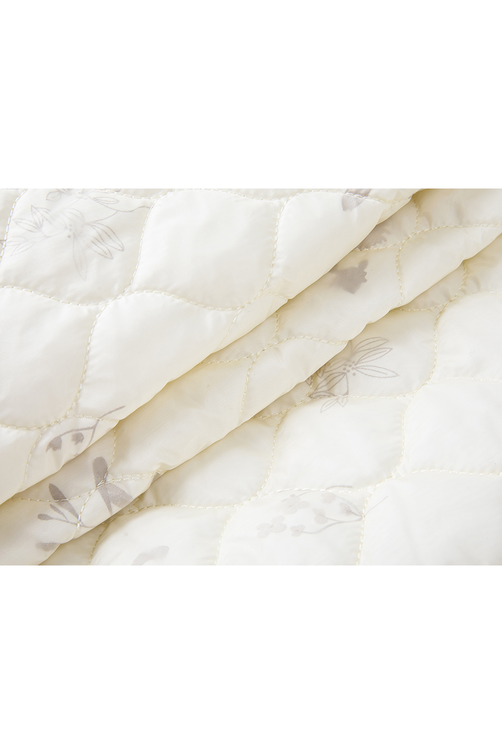 Apricot Printed Short Cotton Padded Jacket