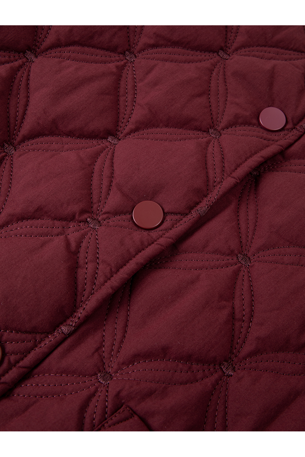 Crewneck Diamond-Quilted Cotton Jacket