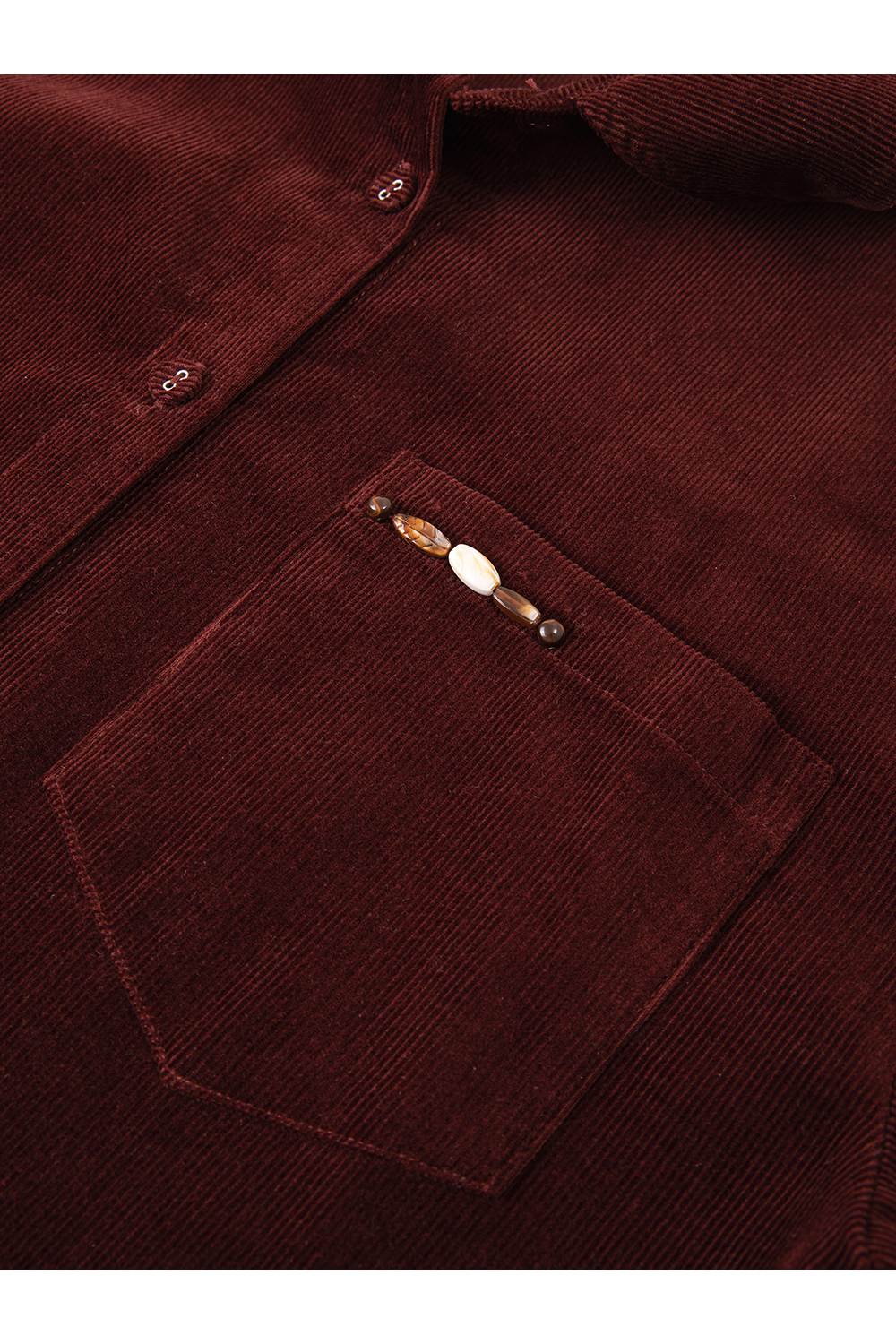 Red Patchwork Checkered Shirt