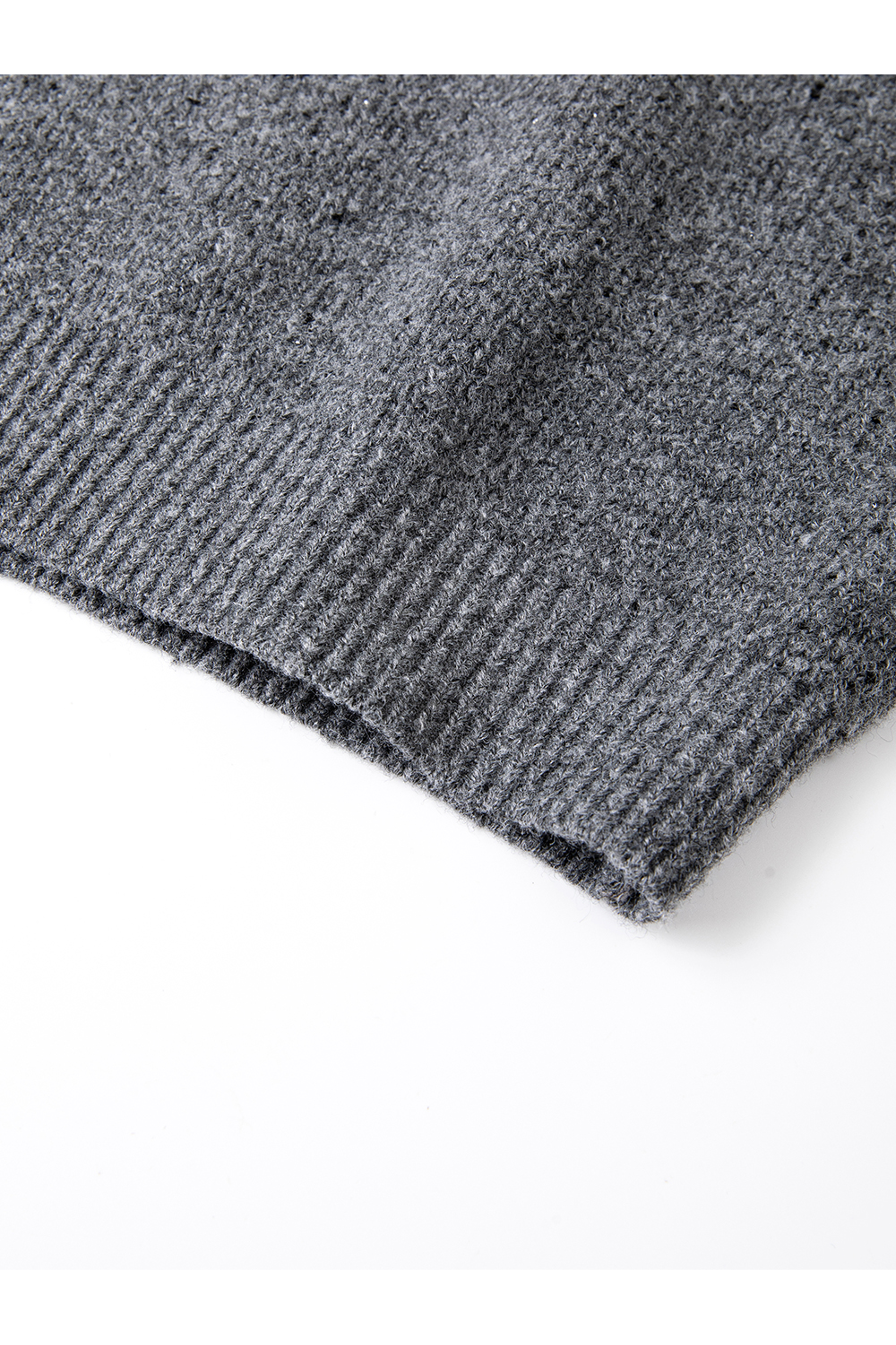 Butterfly jacquard crew neck sweater