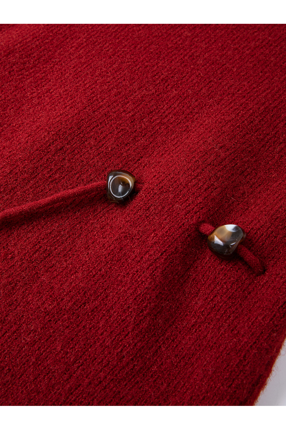 Red Slouchy Crew Neck Sweater